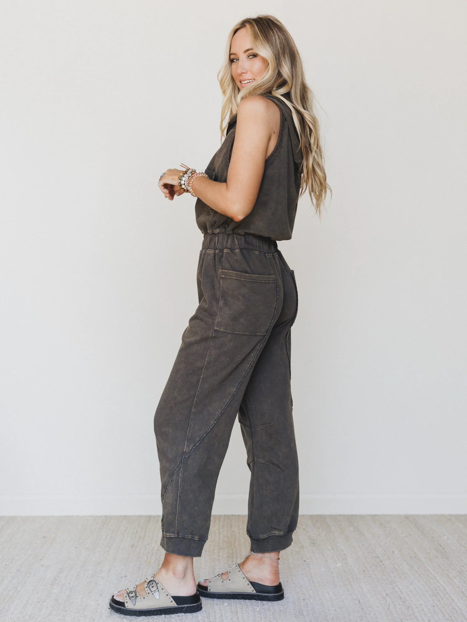 Ryder Hooded Jumpsuit - Ash - Image 2