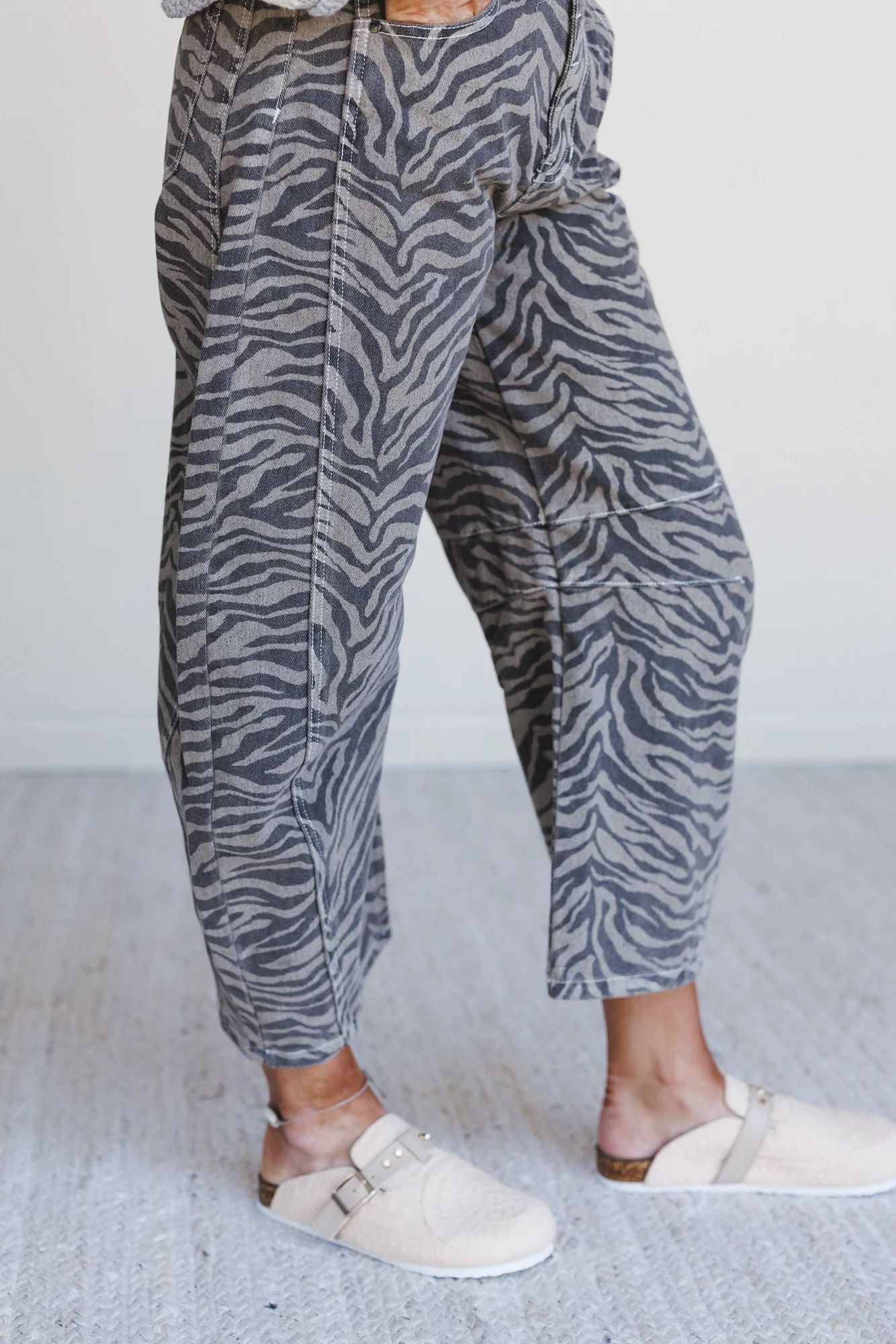 Saddle Sky Animal Print Pants - Mocha - Image 5