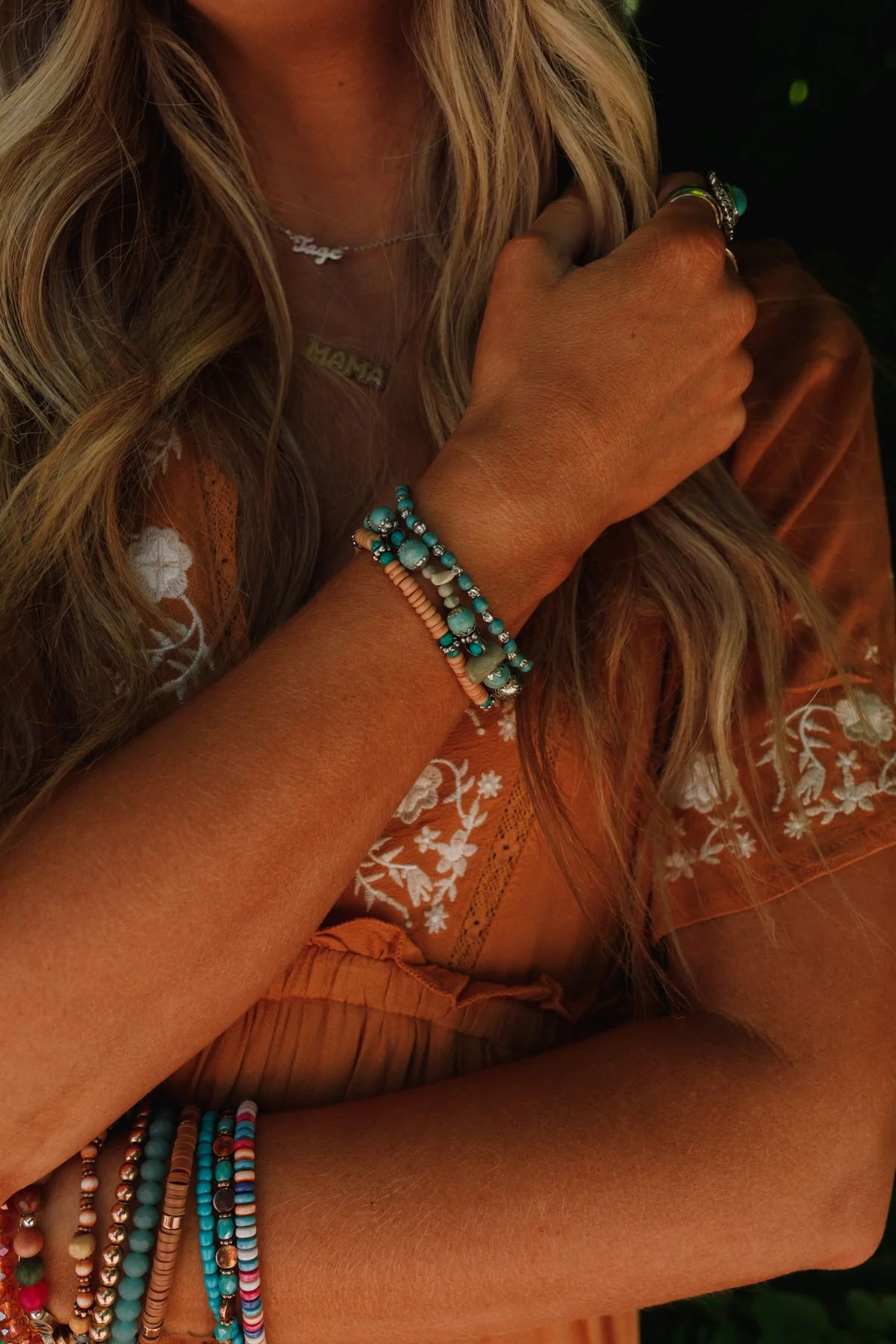 San Antonio Bracelet Set - Turquoise - Image 8