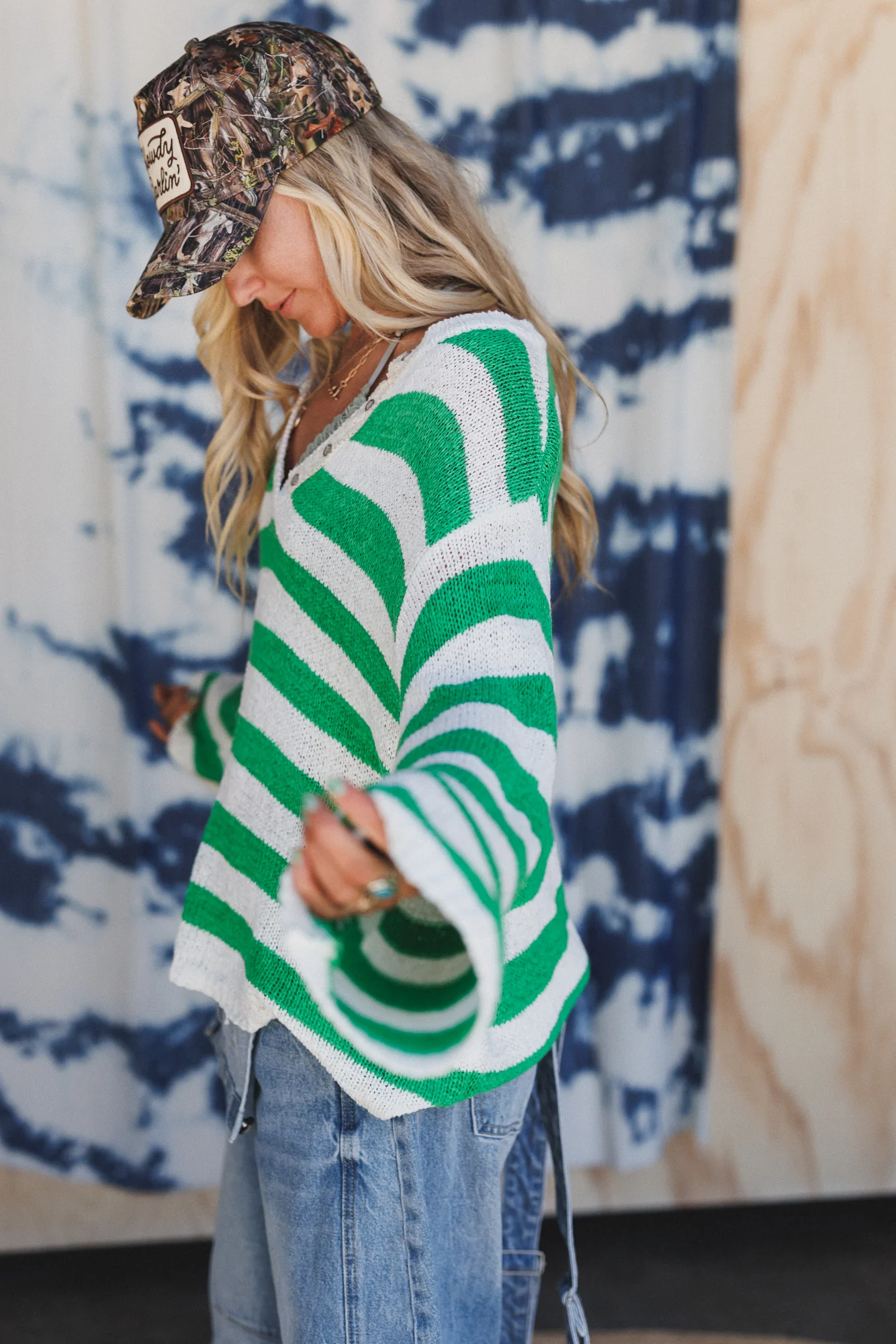 Sandy Shores Striped Top - Ivory - Image 4