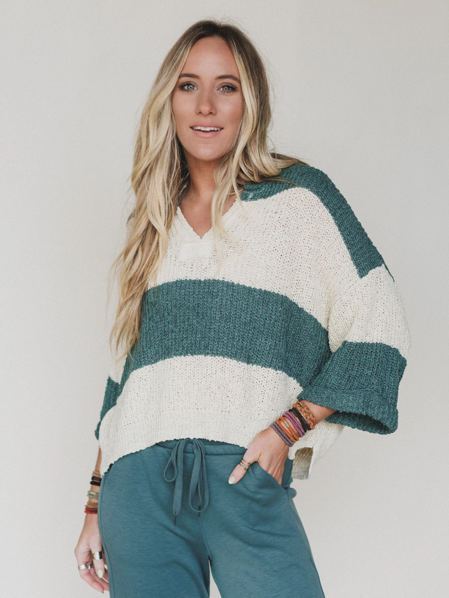 Sandy Stripes Sweater - Ash Jade - Image 4