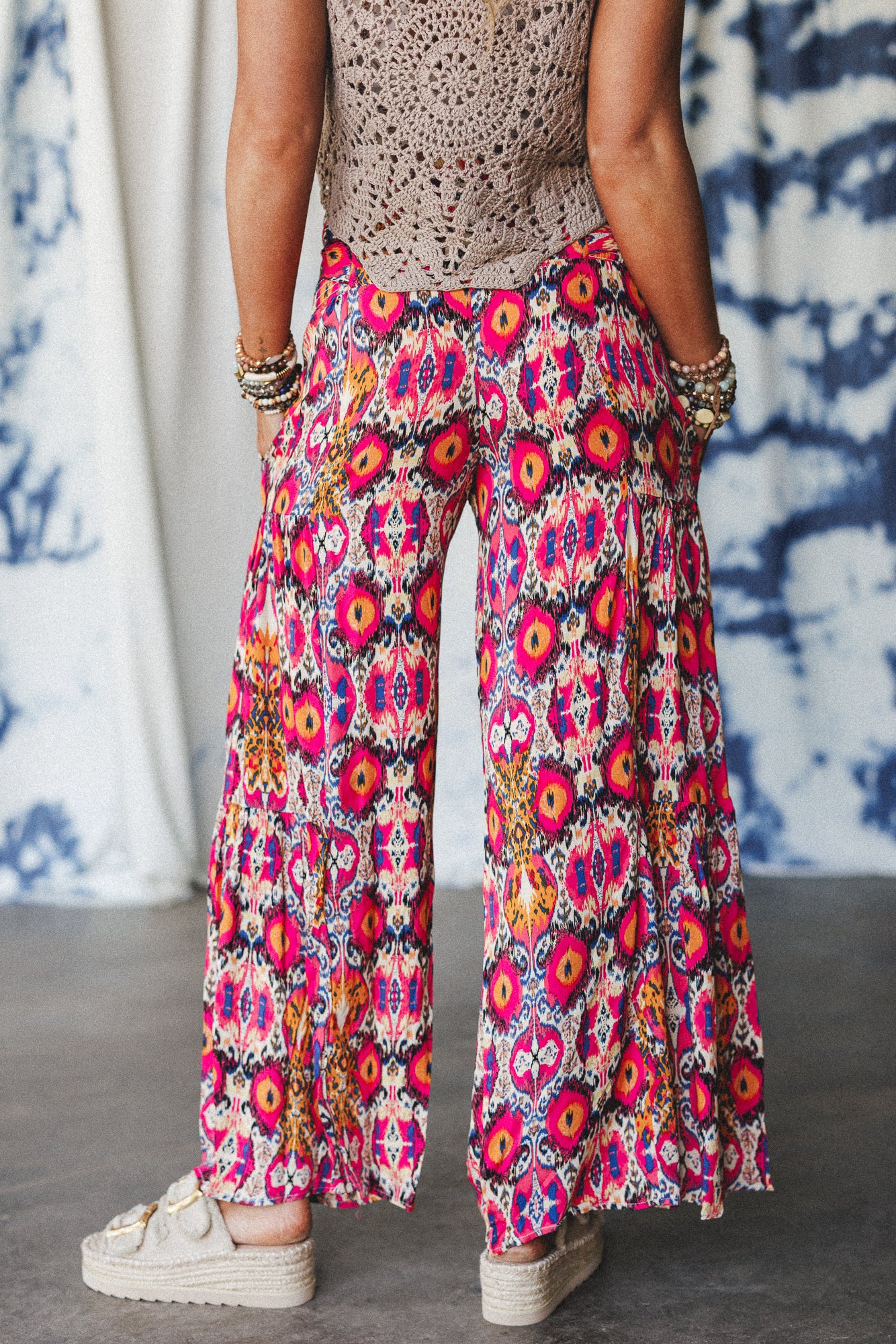 The Nest Secret Admirer Printed Pants - Pink Multi - Image 5