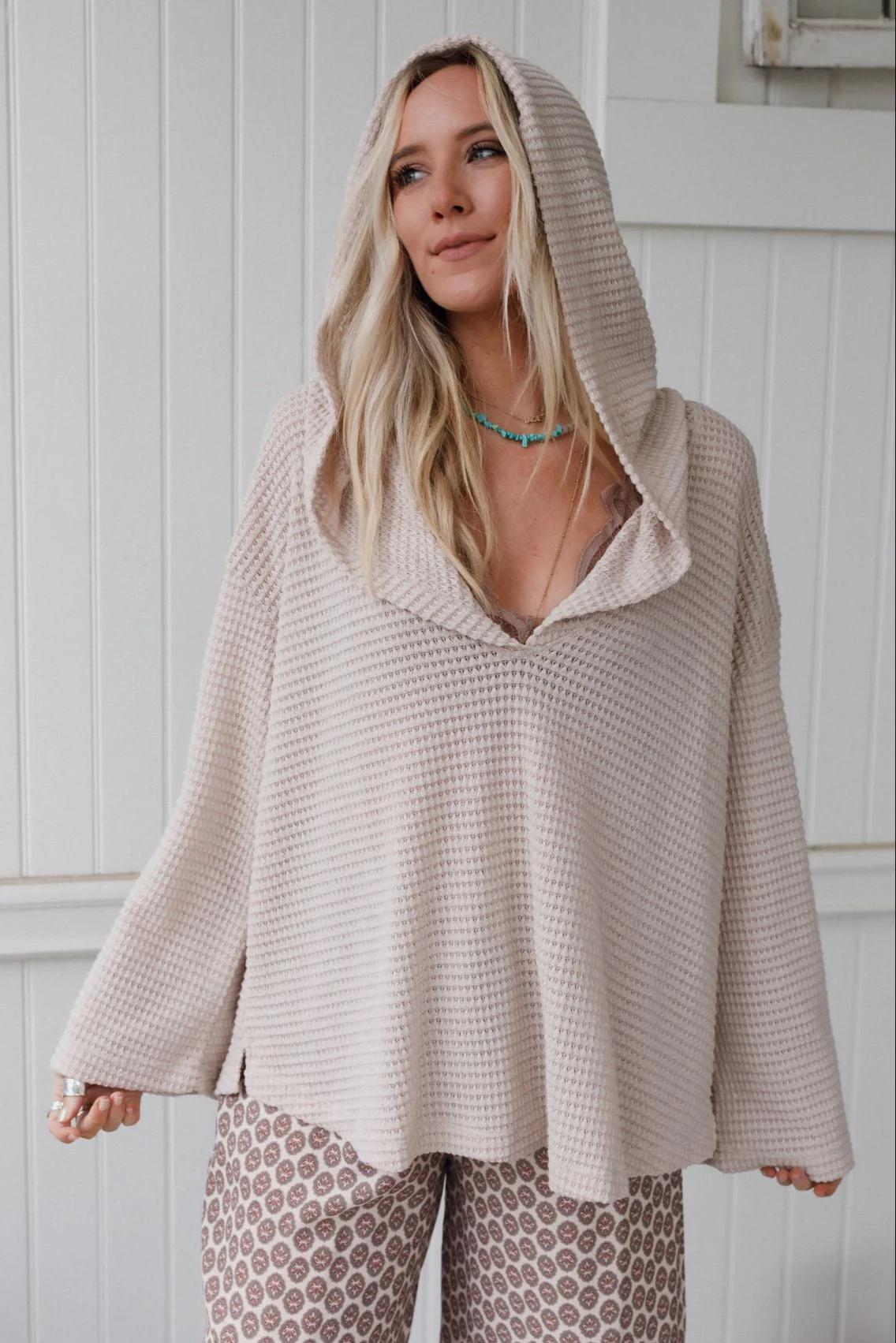 The Nest Serene Textured Top - Oatmeal - Image 2