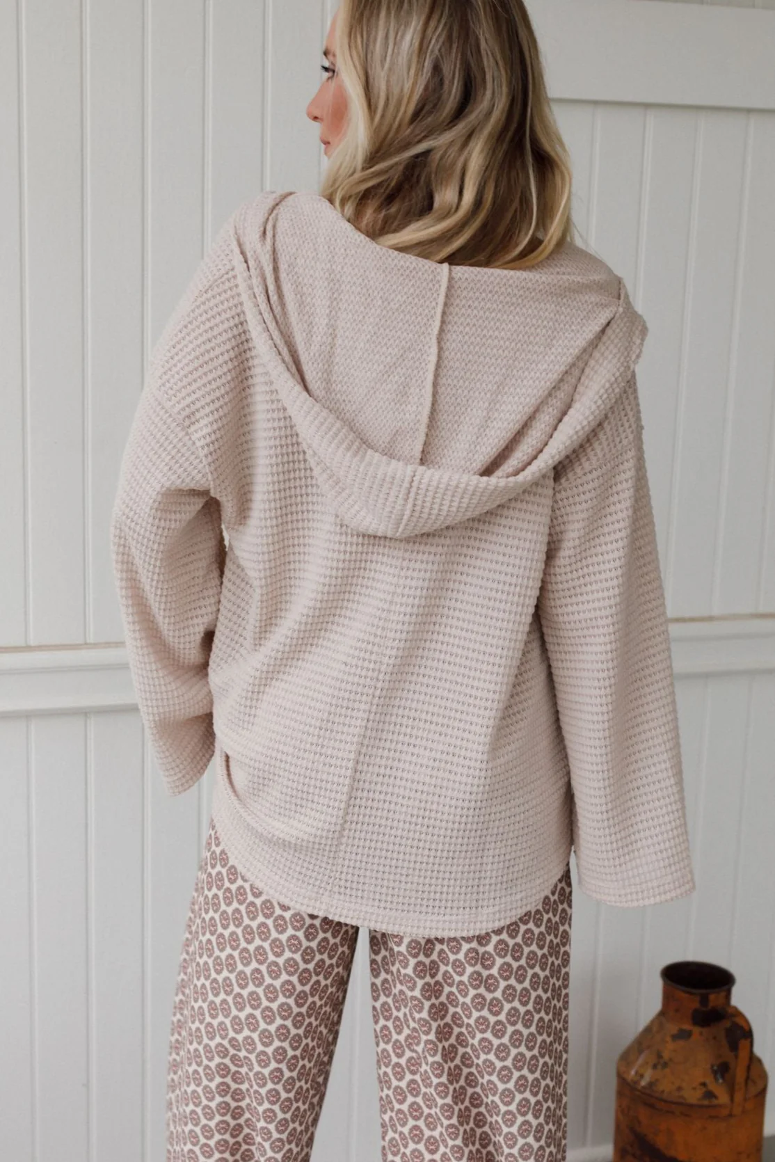 The Nest Serene Textured Top - Oatmeal - Image 3