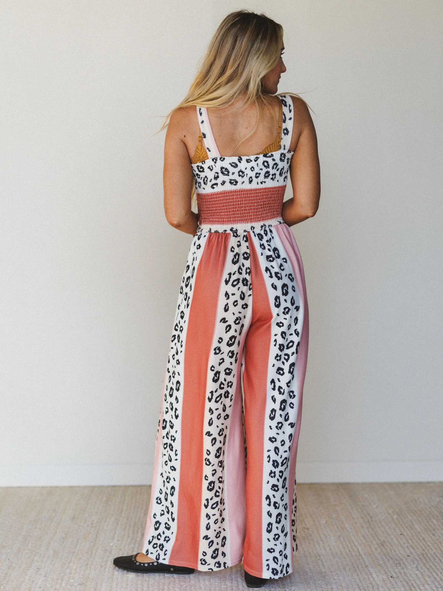 Serendipity Animal Print Jumpsuit - Coral - Image 4