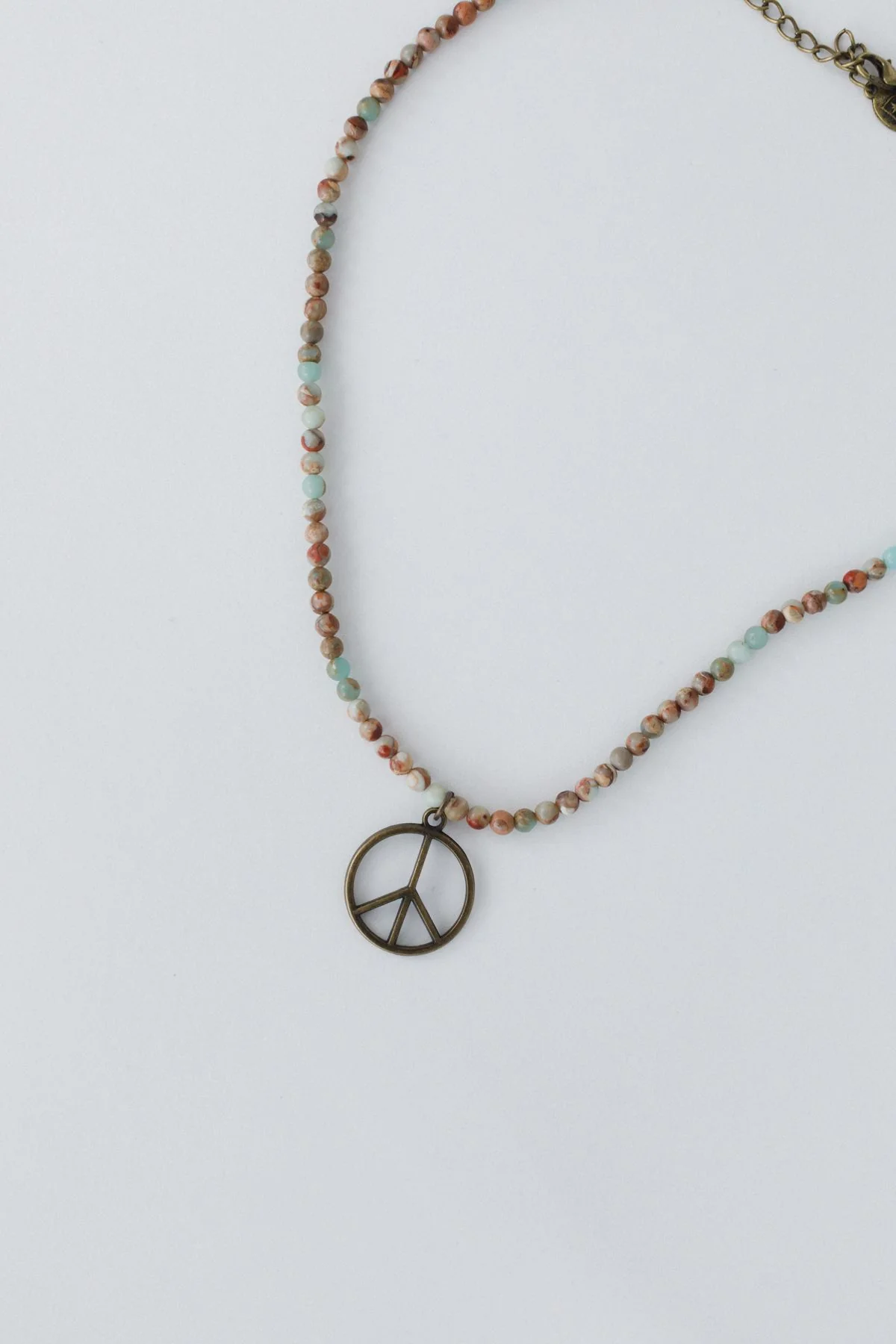 Set In Stone Peace Necklace - Multi - Image 3