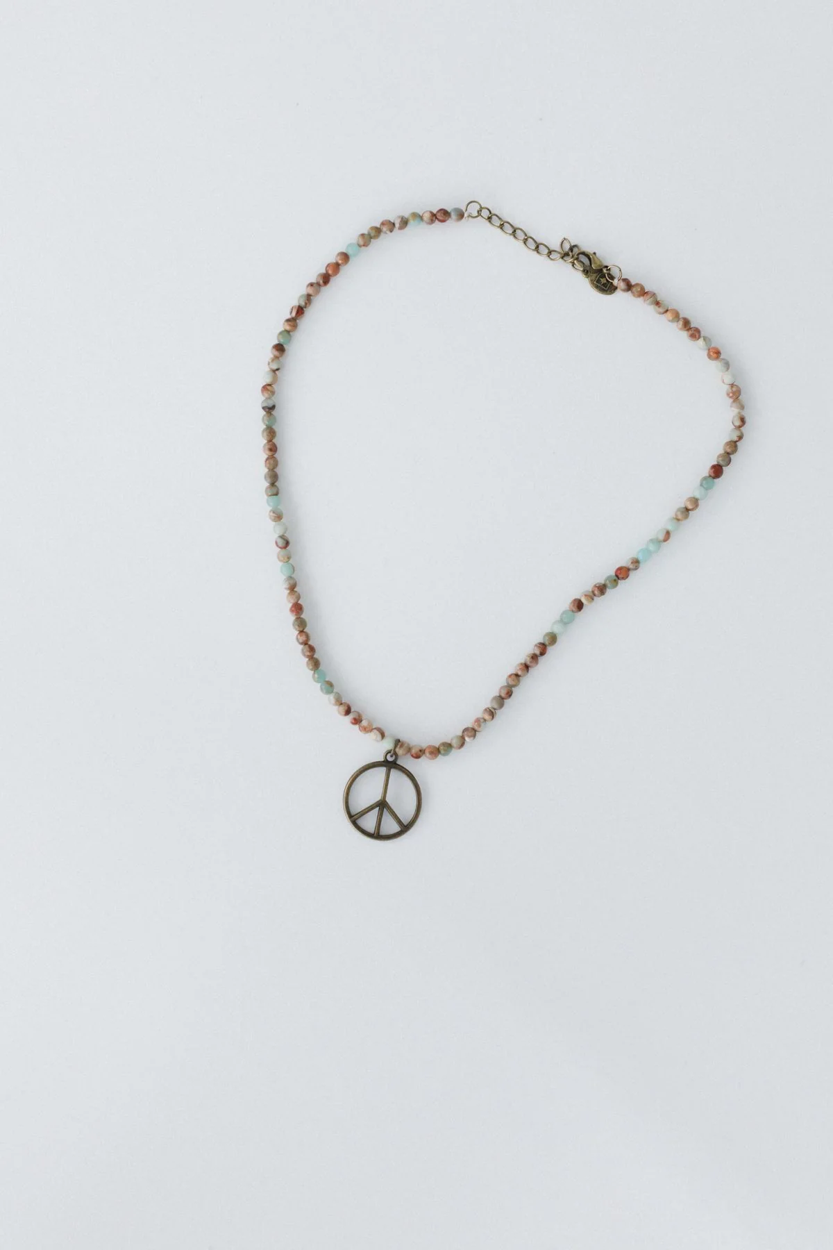Set In Stone Peace Necklace - Multi - Image 7