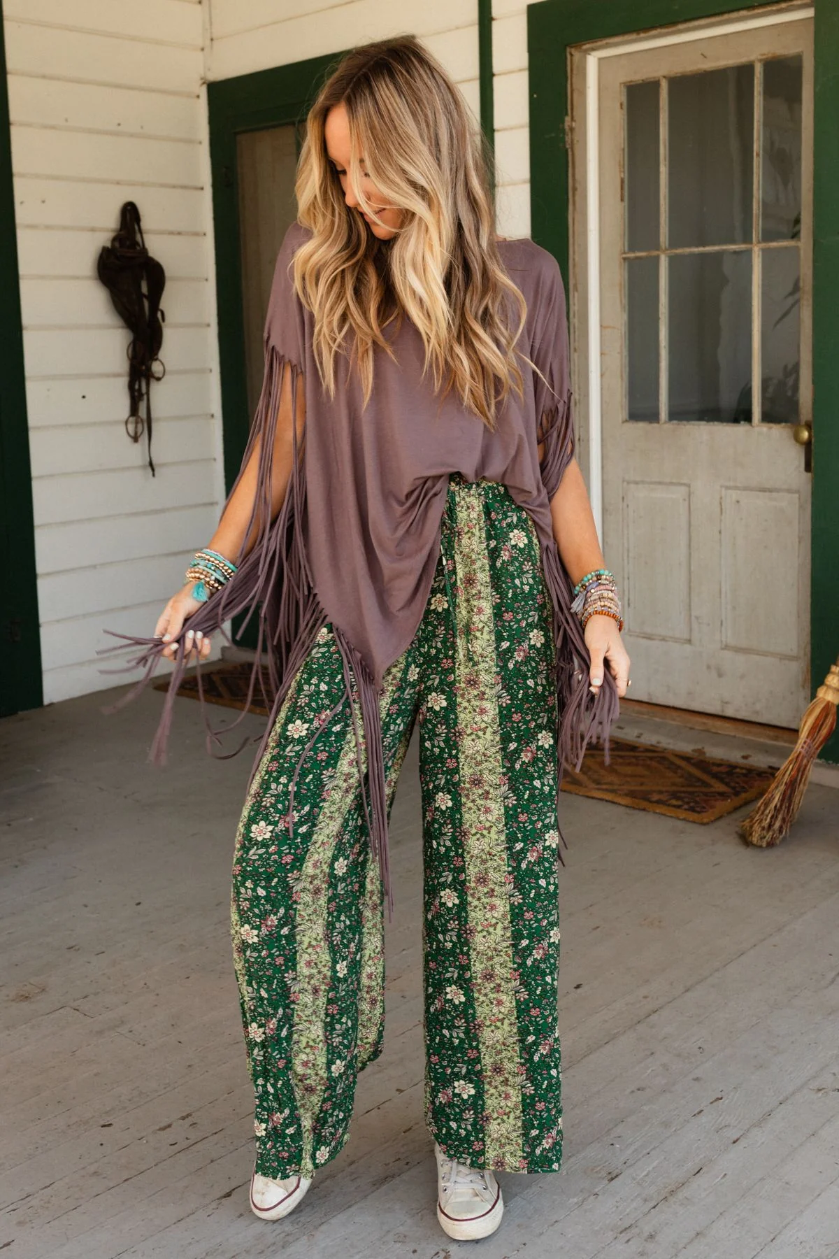 The Nest Showstopper Fringe Top - Mocha - Image 11