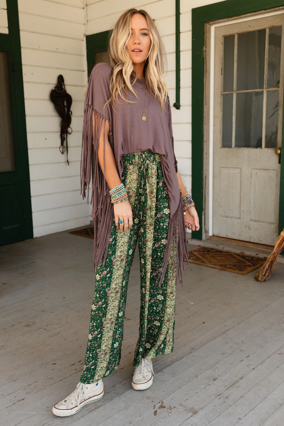 The Nest Showstopper Fringe Top - Mocha - Image 9