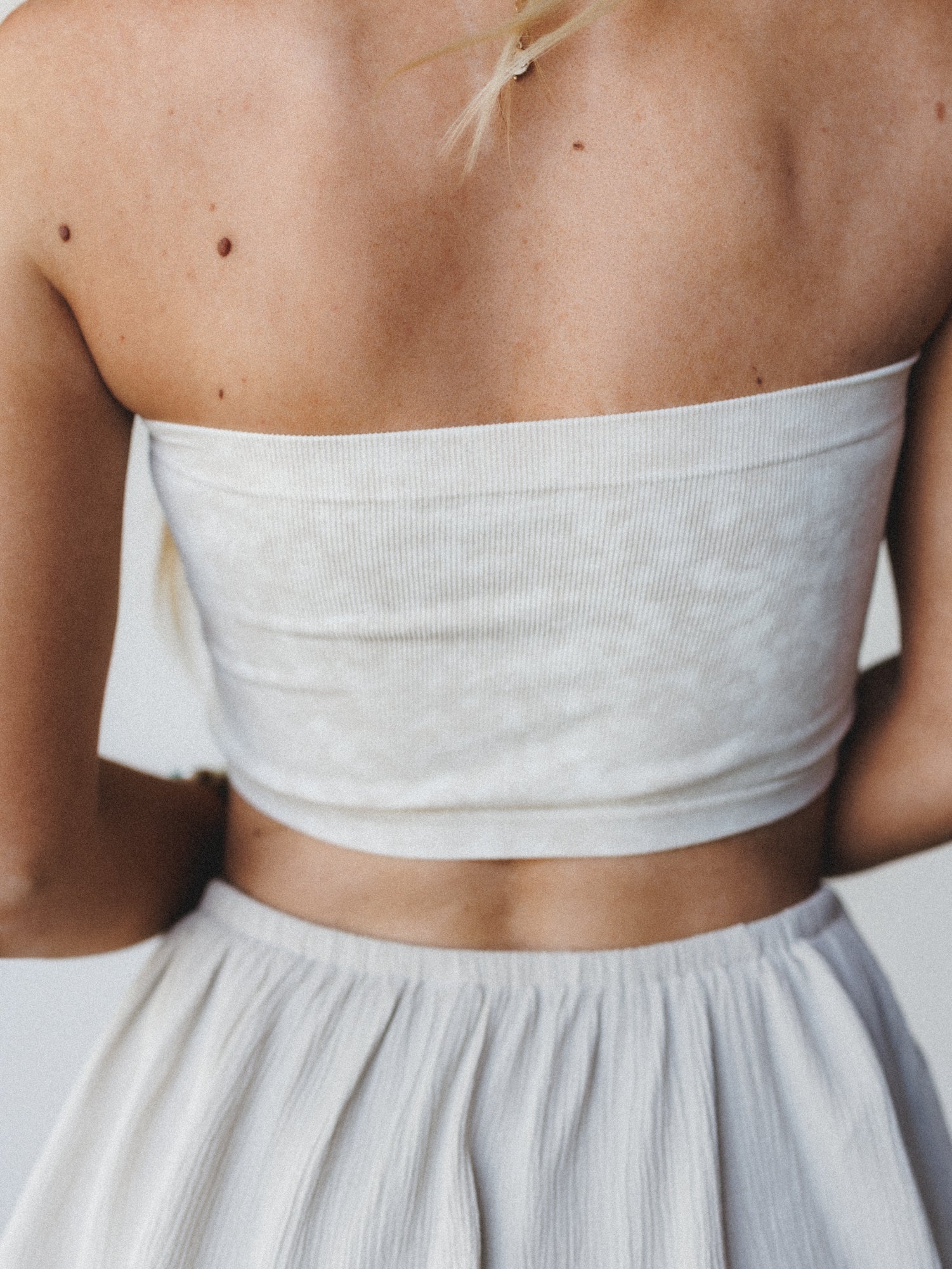 Simple Strapless Bralette - Sand Beige - Image 3