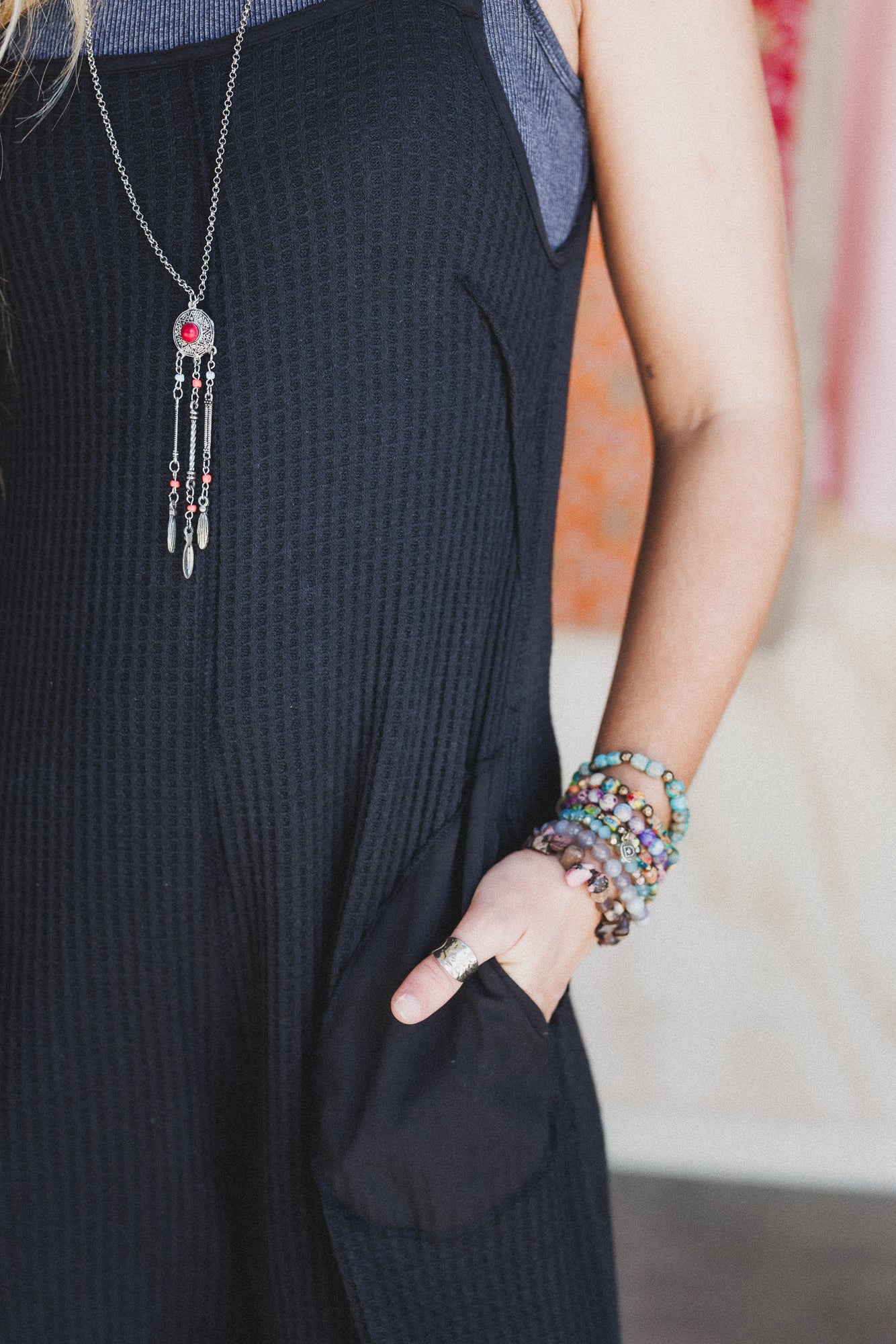 Sky Path Wide Leg Jumpsuit - Black - Image 4