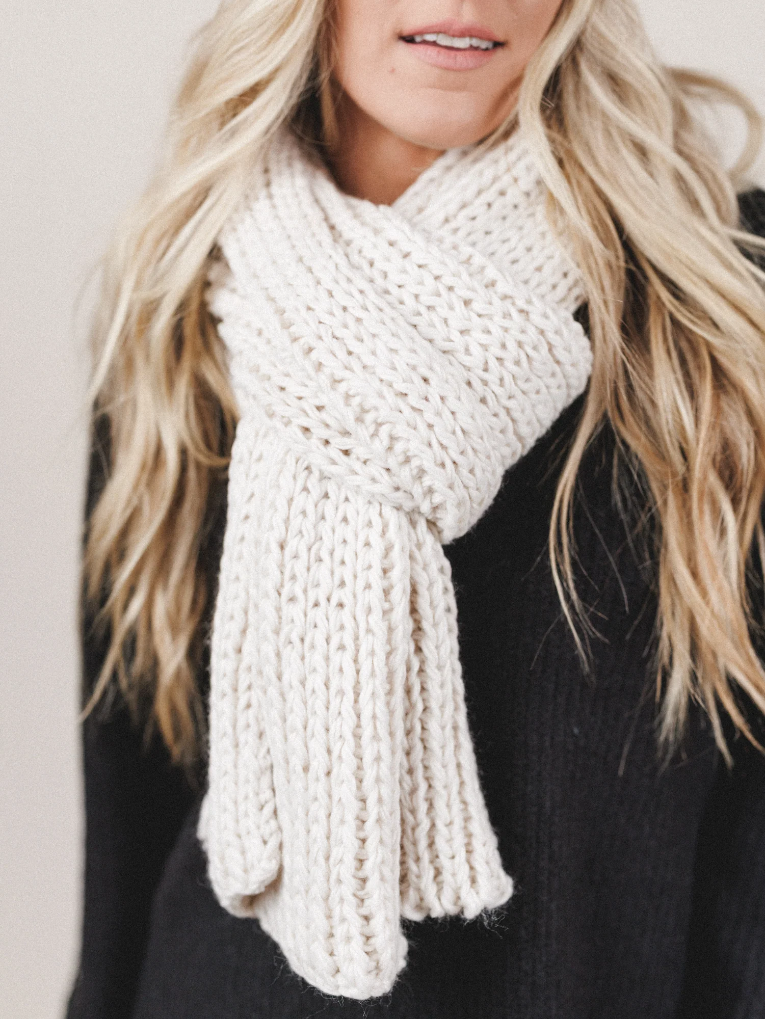 Snow Peak Scarf - Ivory