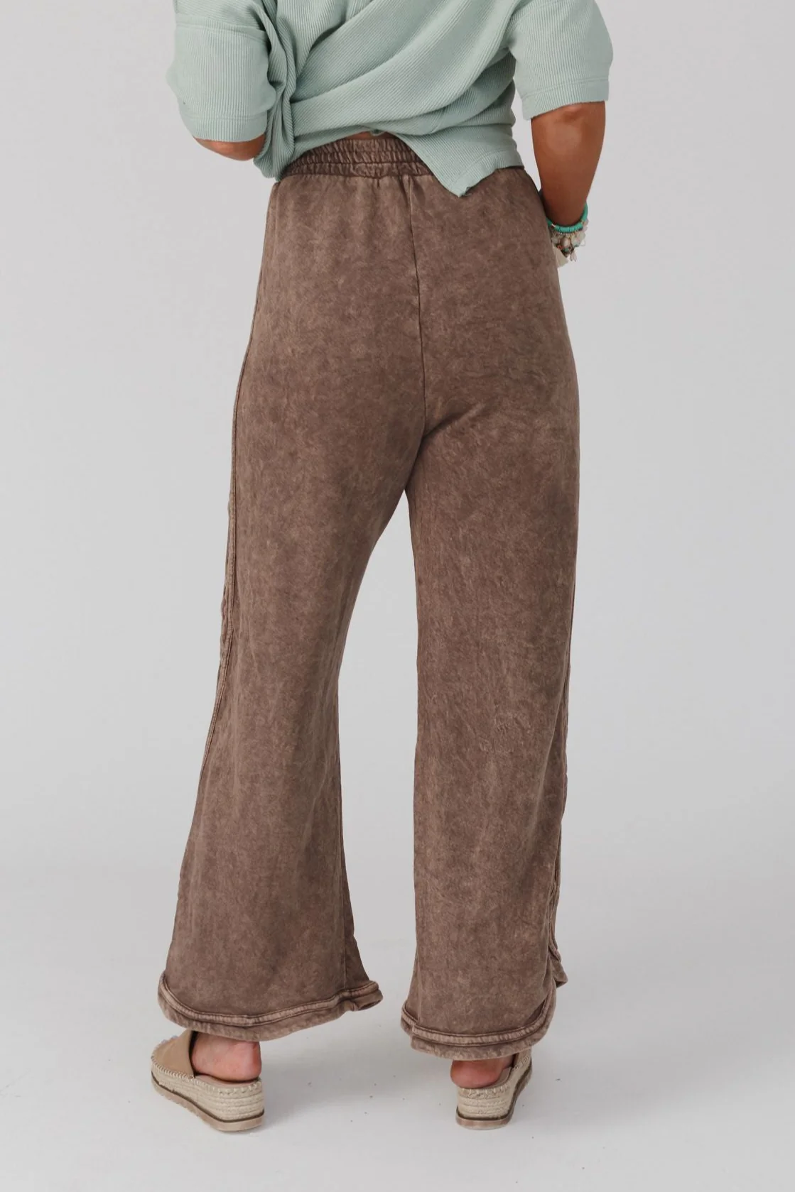 So Comfy Wide Leg Pant Full Length - Mocha - Image 5