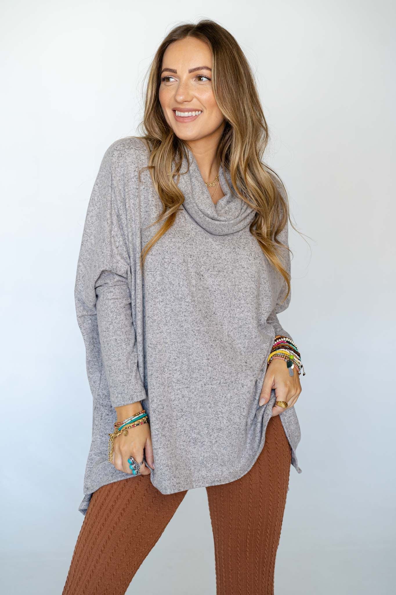 The Nest So Versatile Flowy Knit Sweater - Oatmeal - Image 7