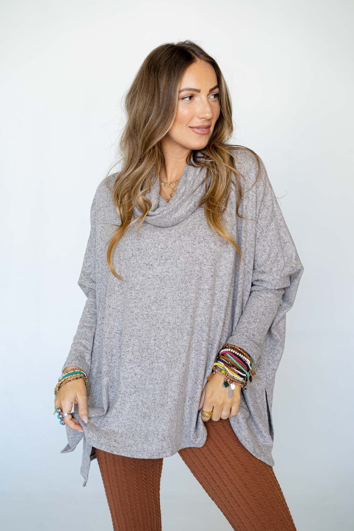 The Nest So Versatile Flowy Knit Sweater - Oatmeal - Image 9