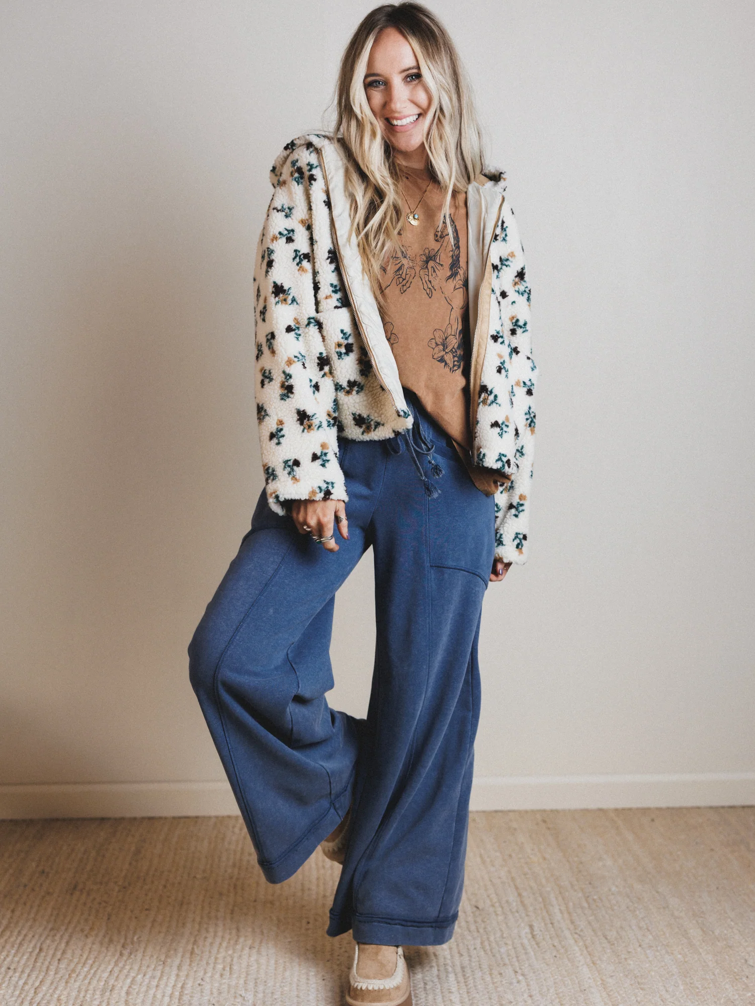 Soft Comfort Lounge Pants - Denim - Image 3