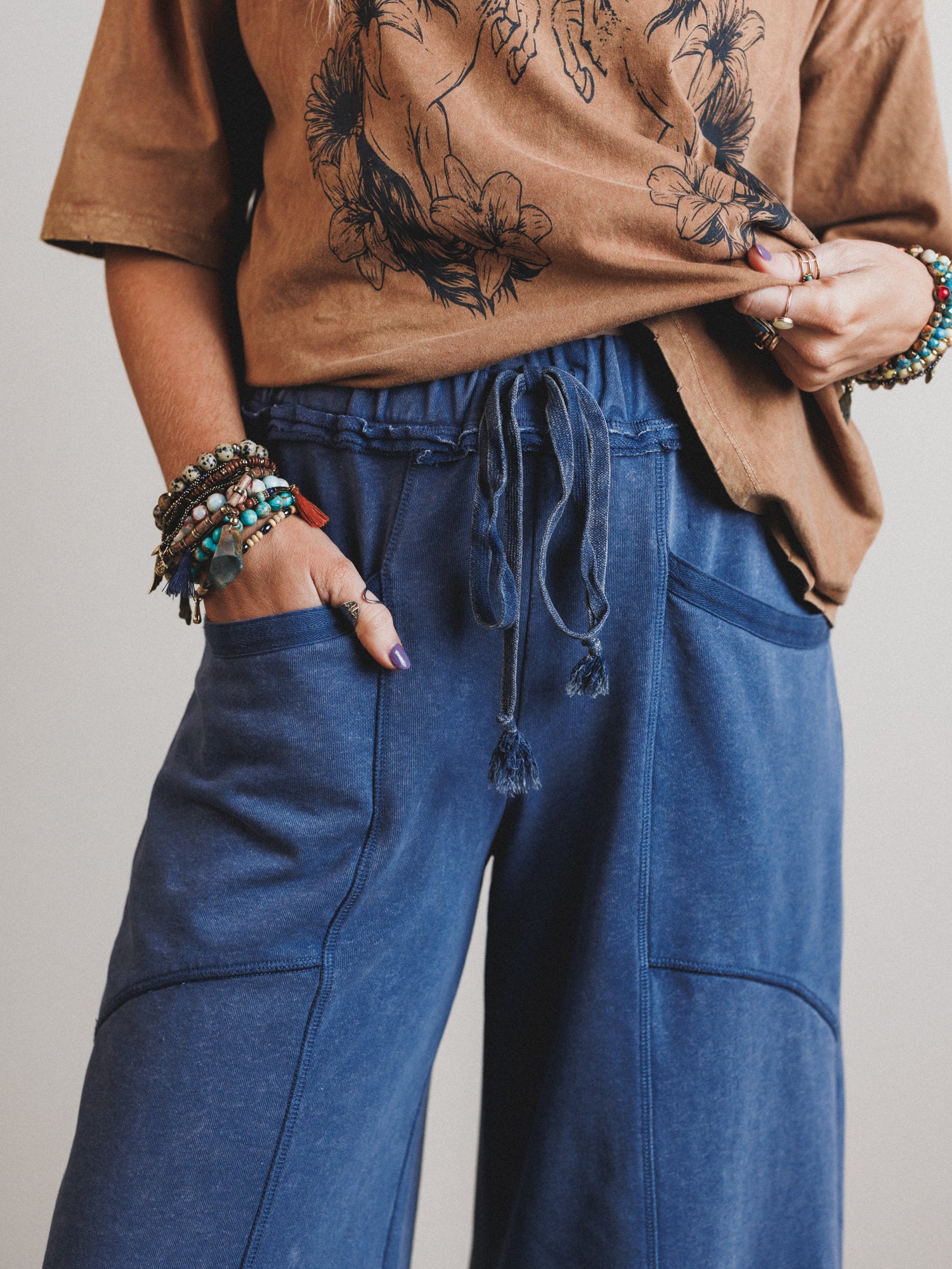 Soft Comfort Lounge Pants - Denim - Image 4