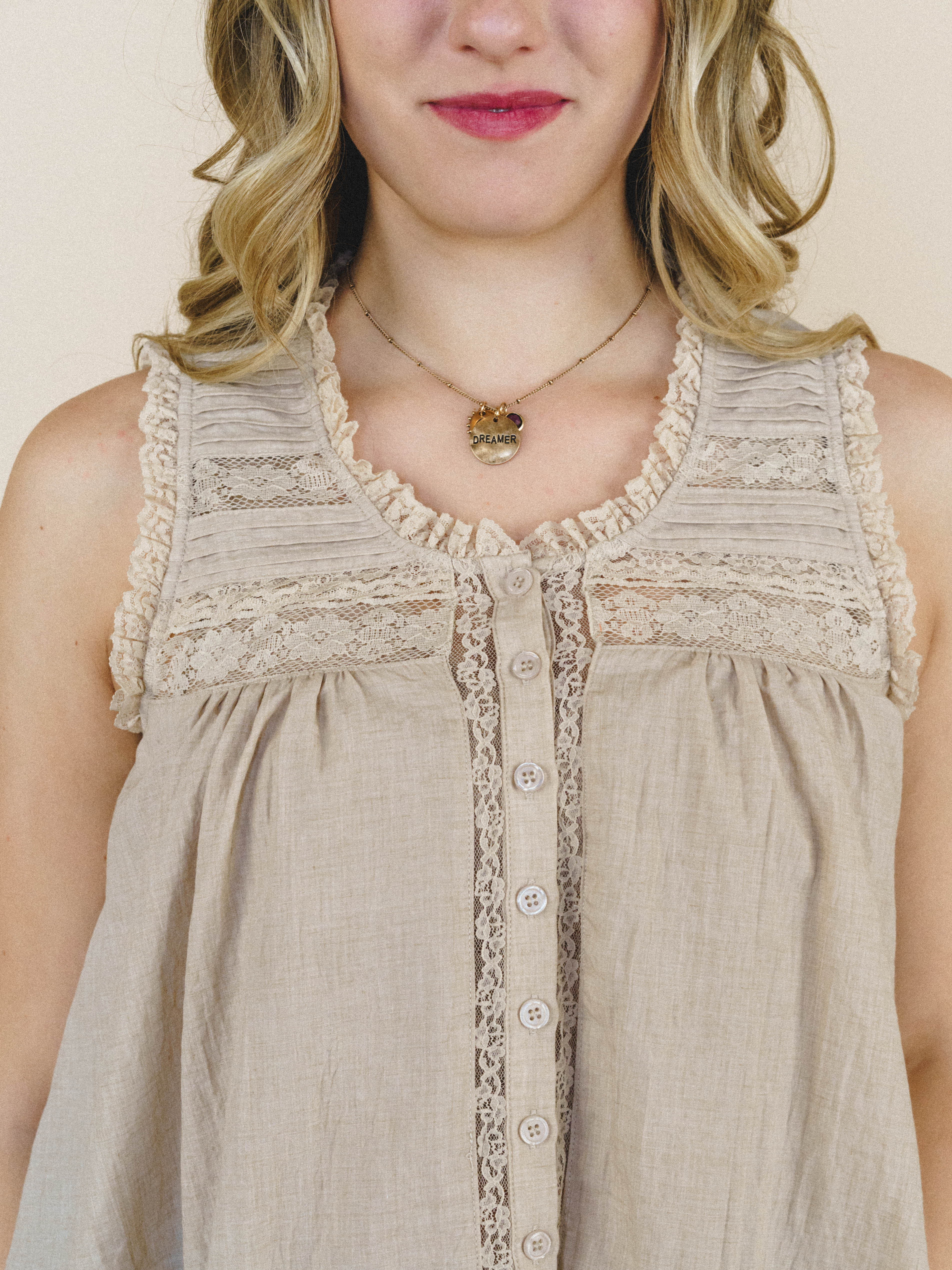 Soft Light Top - Oatmeal - Image 4