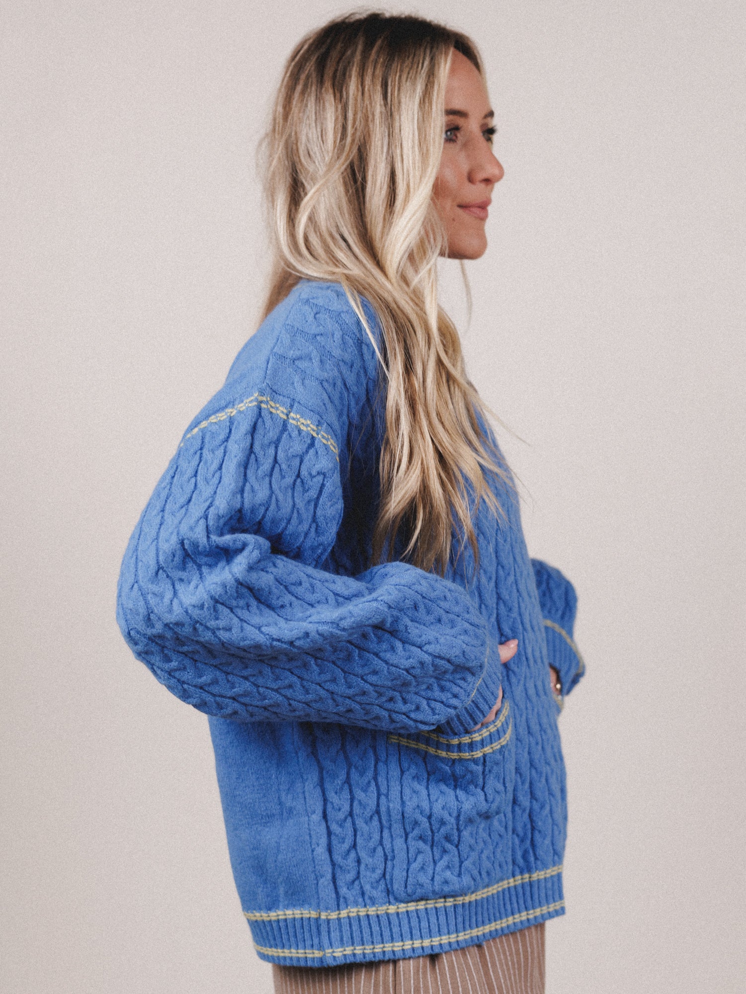Soft Sky Oversized Sweater - Peri Blue - Image 3