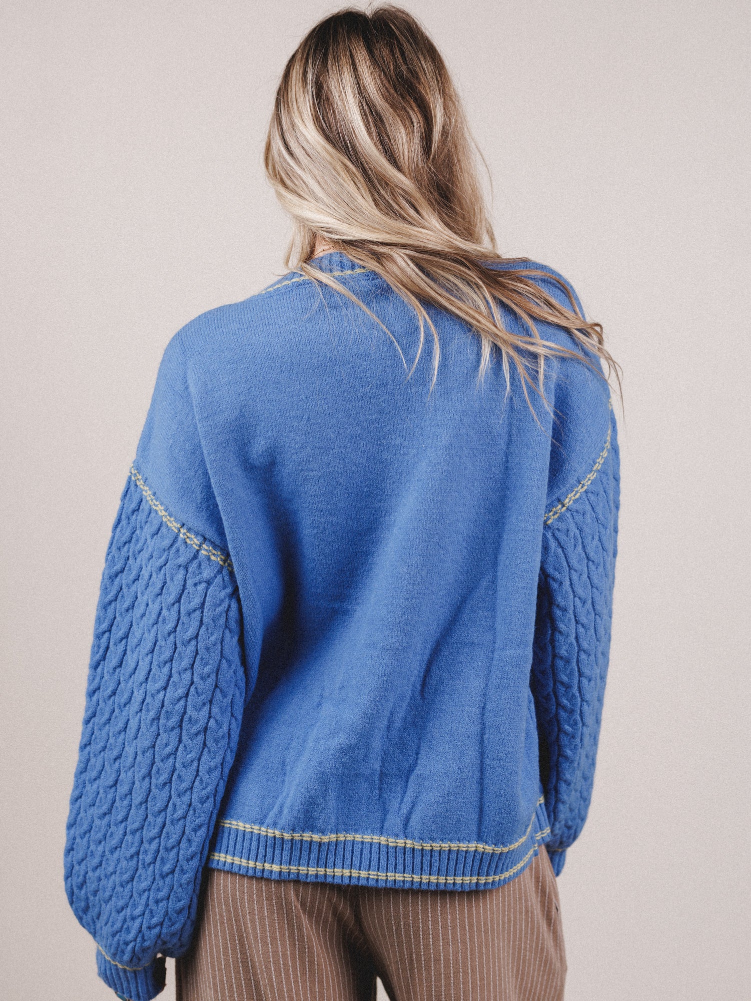 Soft Sky Oversized Sweater - Peri Blue - Image 4