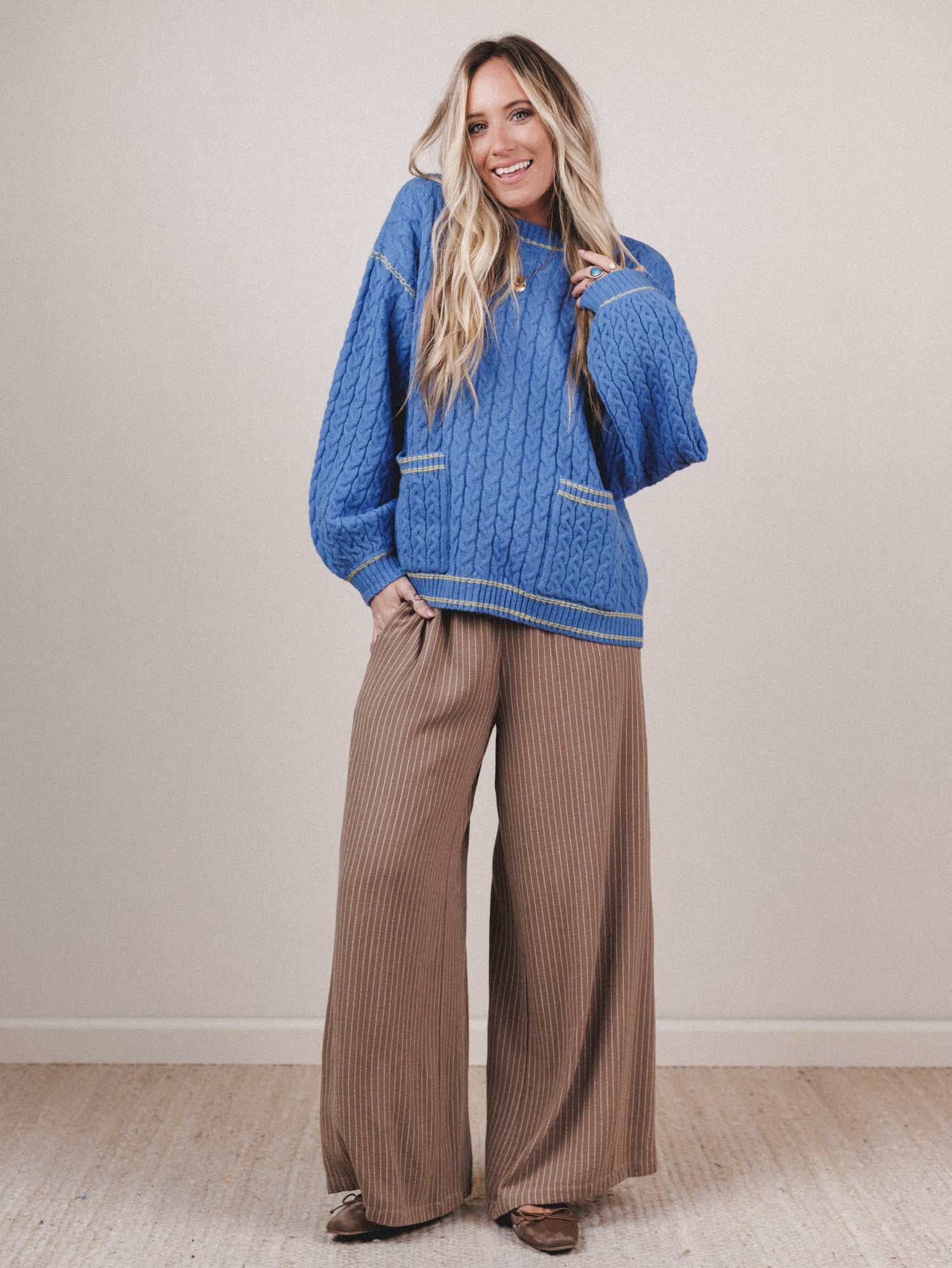Soft Sky Oversized Sweater - Peri Blue - Image 5