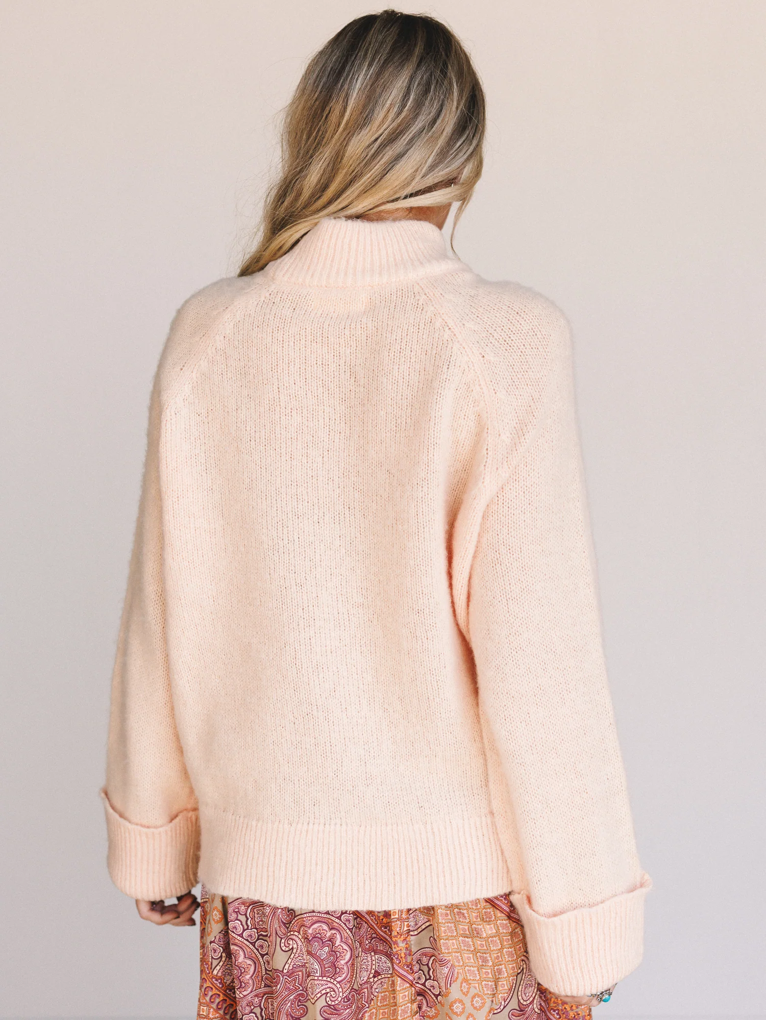 Soft Story Sweater - Peach - Image 5