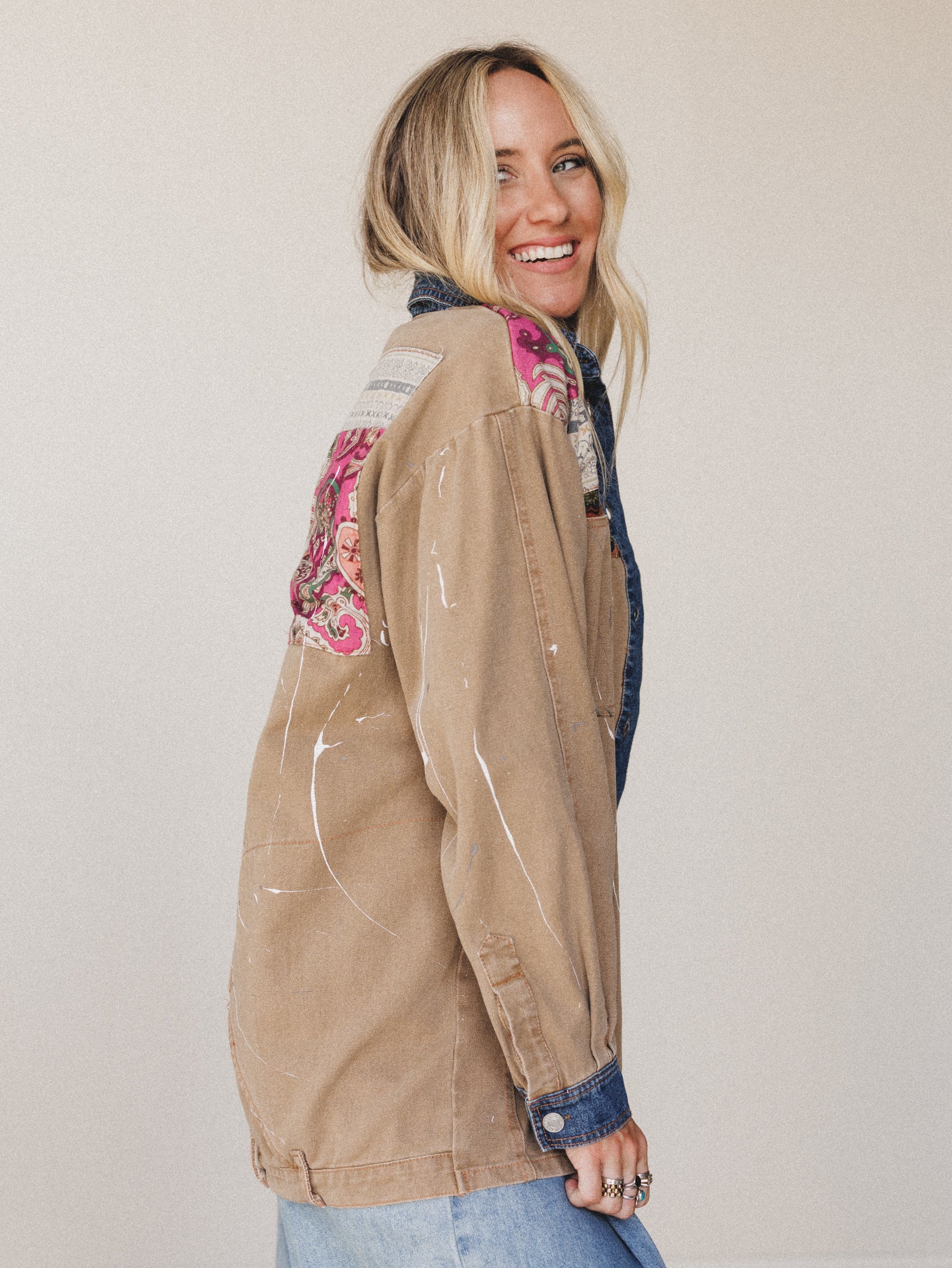 Sol Shine Button Down Top - Mocha - Image 3