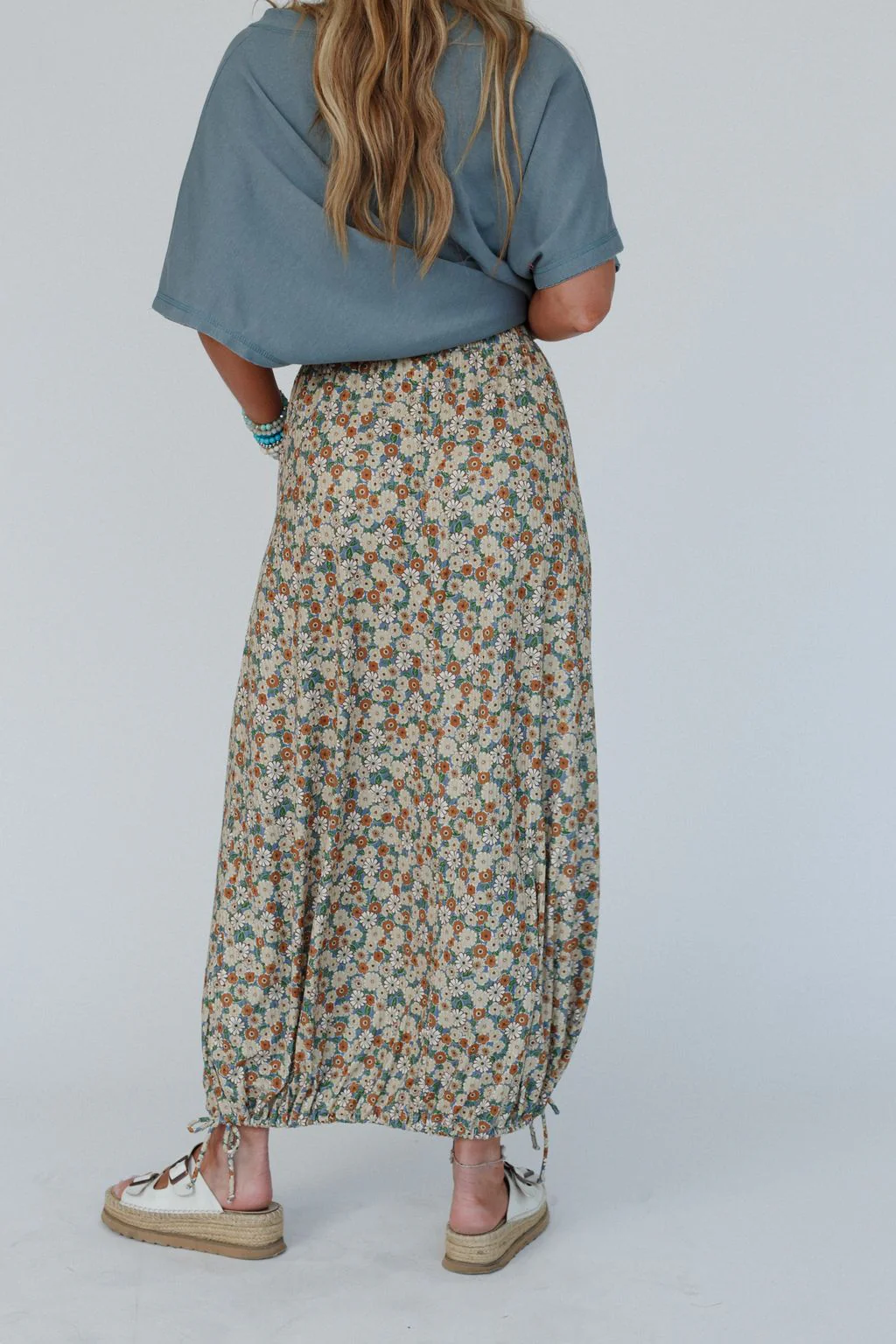 The Nest Solstice Song Cinched Skirt - Khaki - Image 4