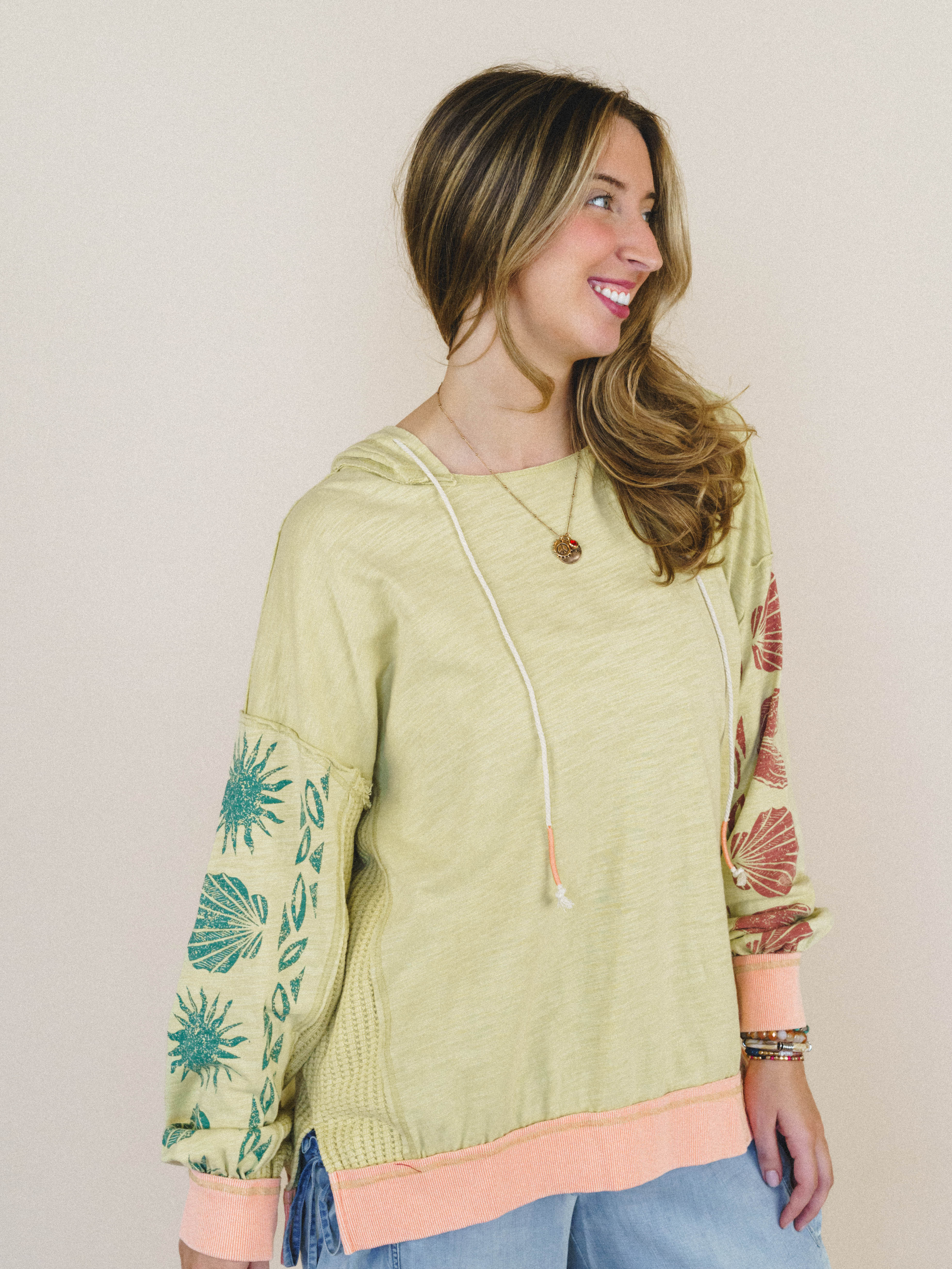 South Beach Sands Hoodie Pullover - Pear - Image 2