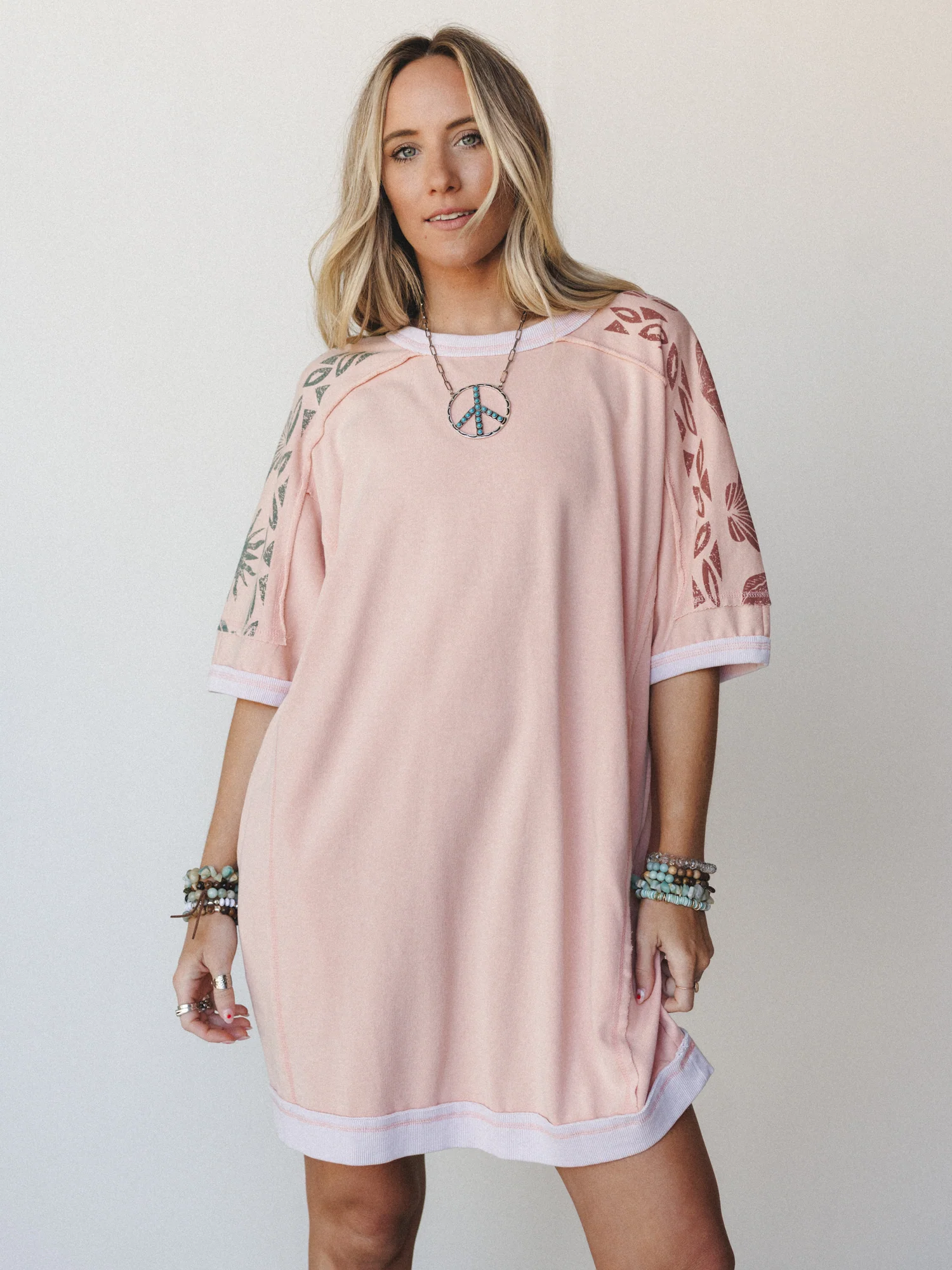 South Beach Sands Tee Dress - Blush - Image 4