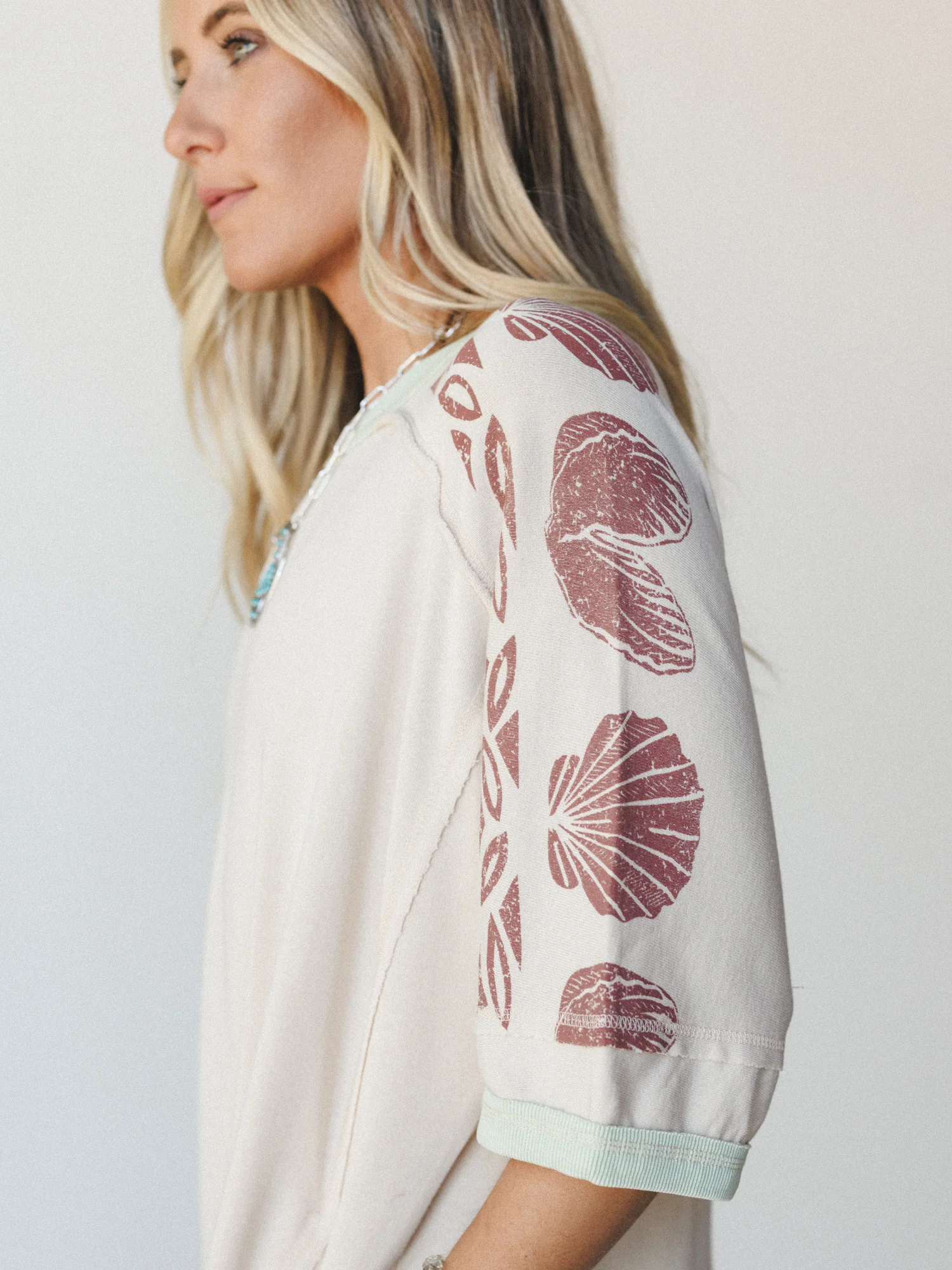 South Beach Sands Tee Dress - Oatmeal - Image 3