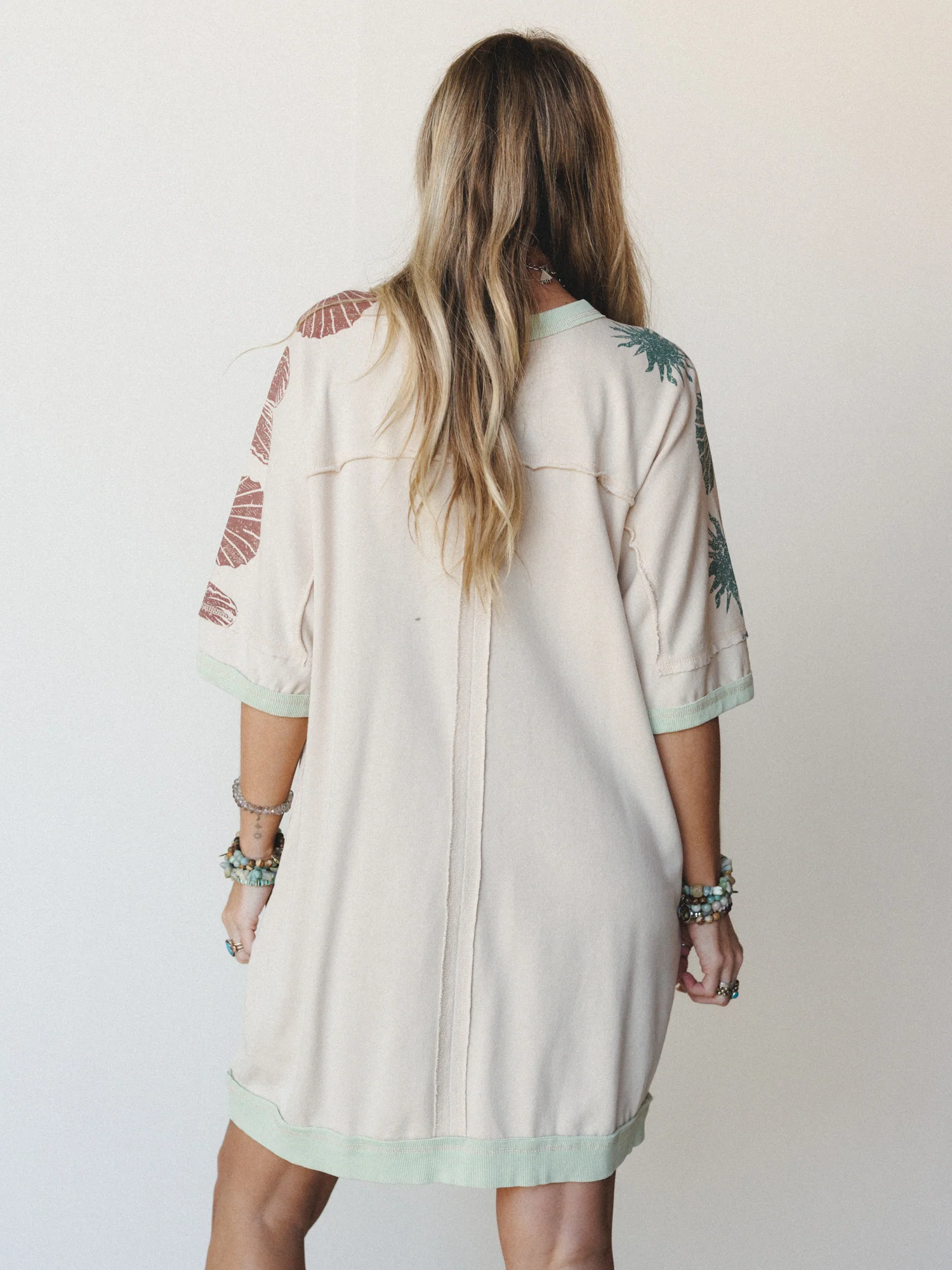 South Beach Sands Tee Dress - Oatmeal - Image 4