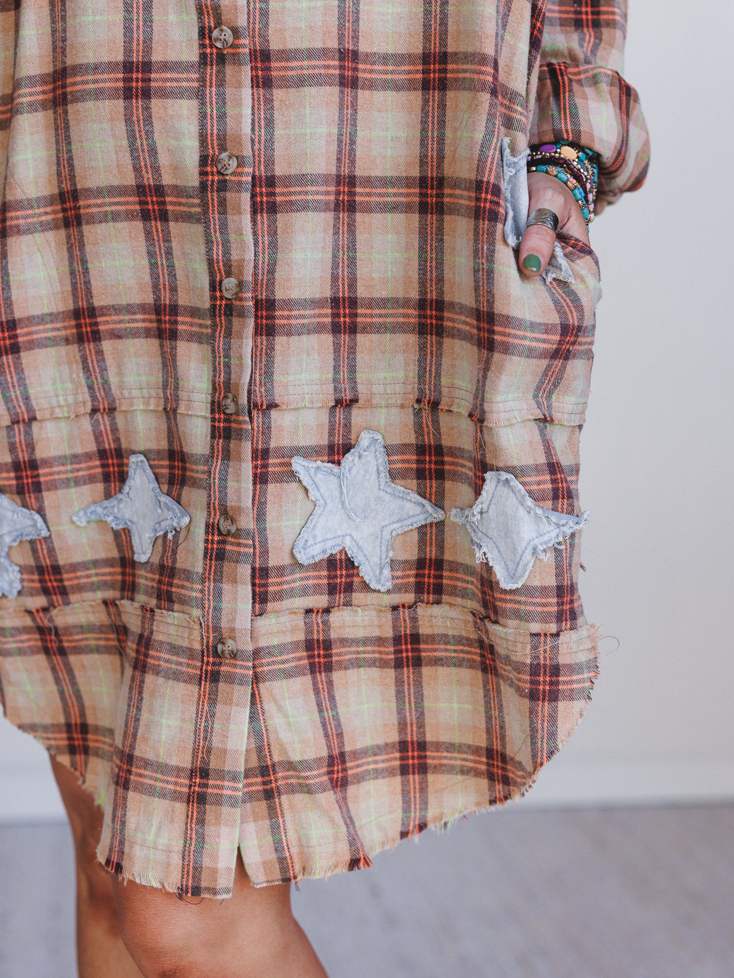 Southern Twilight Button Down Dress - Orange - Image 4