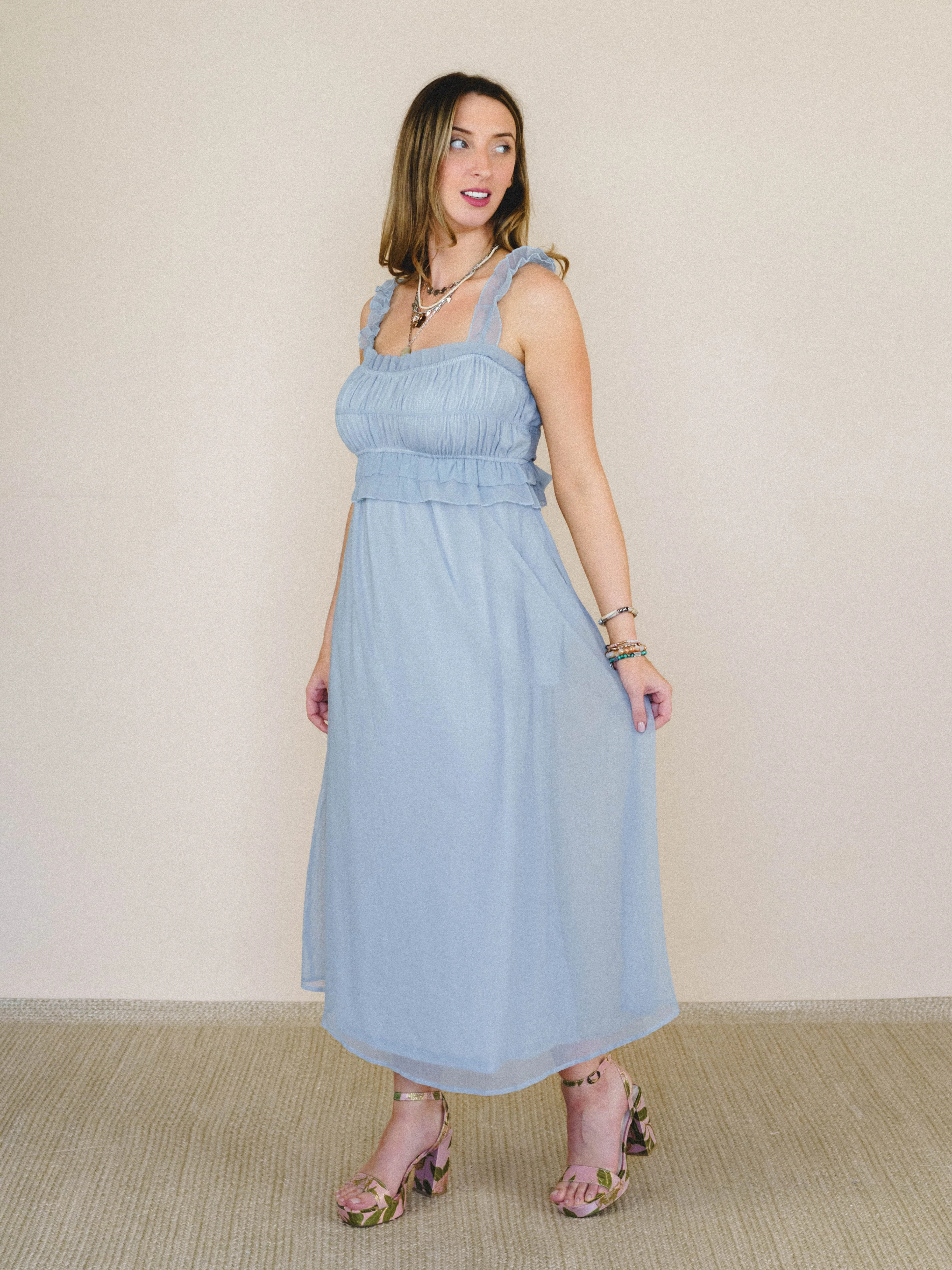 Spring Affair Dress - Pale Blue - Image 3