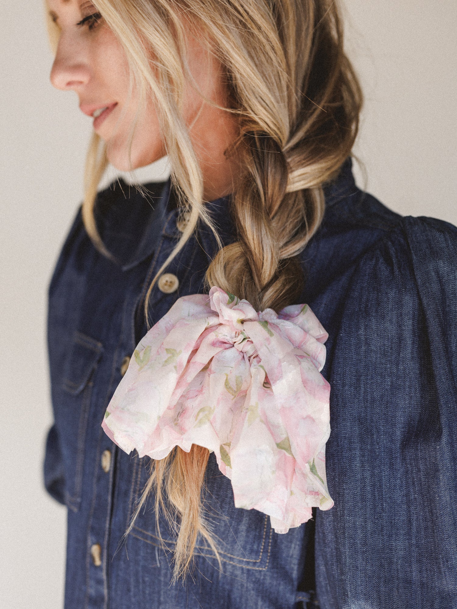 Spring Fever Hair Scrunchie - Pink - Image 2
