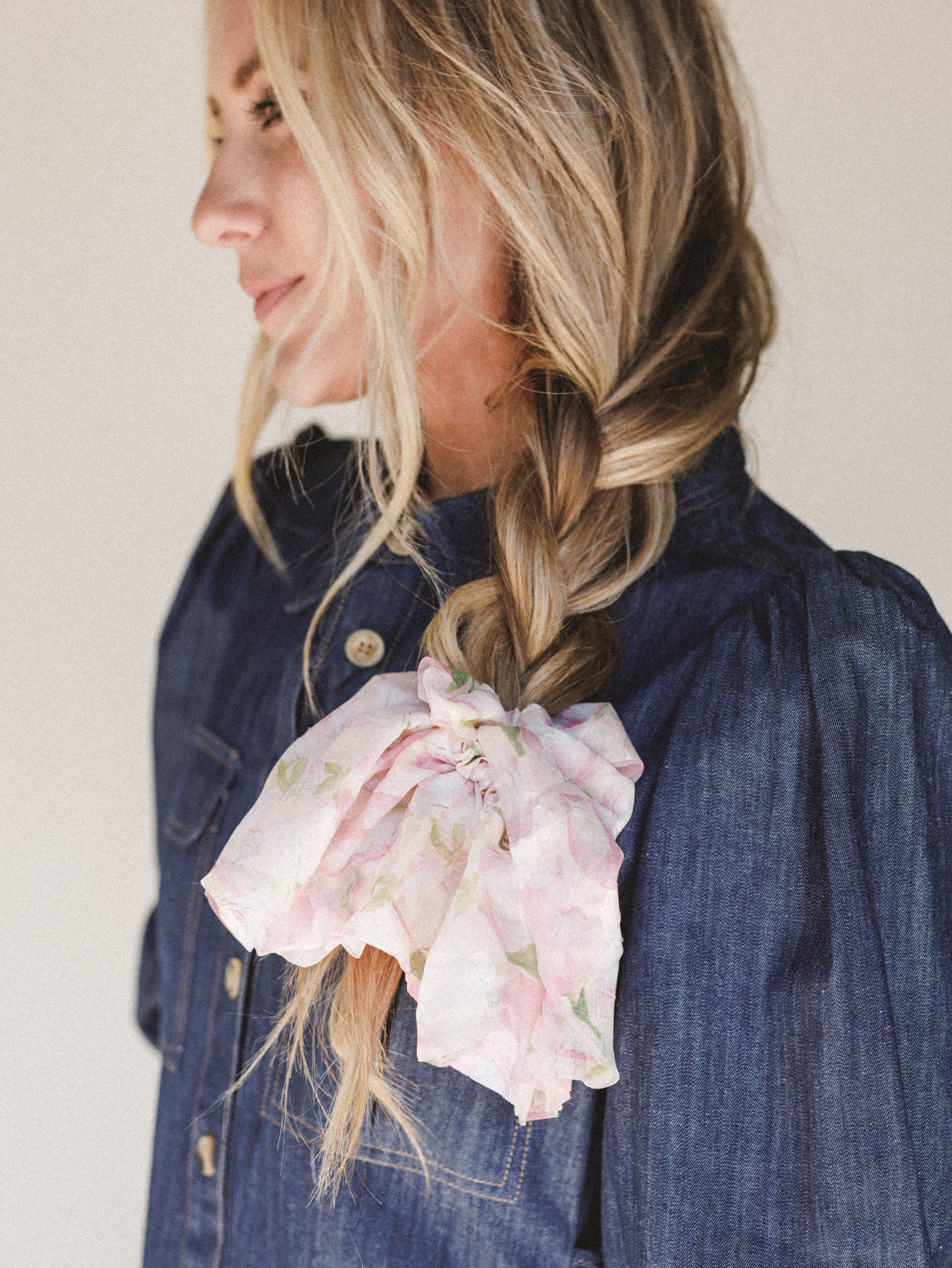 Spring Fever Hair Scrunchie - Pink - Image 4