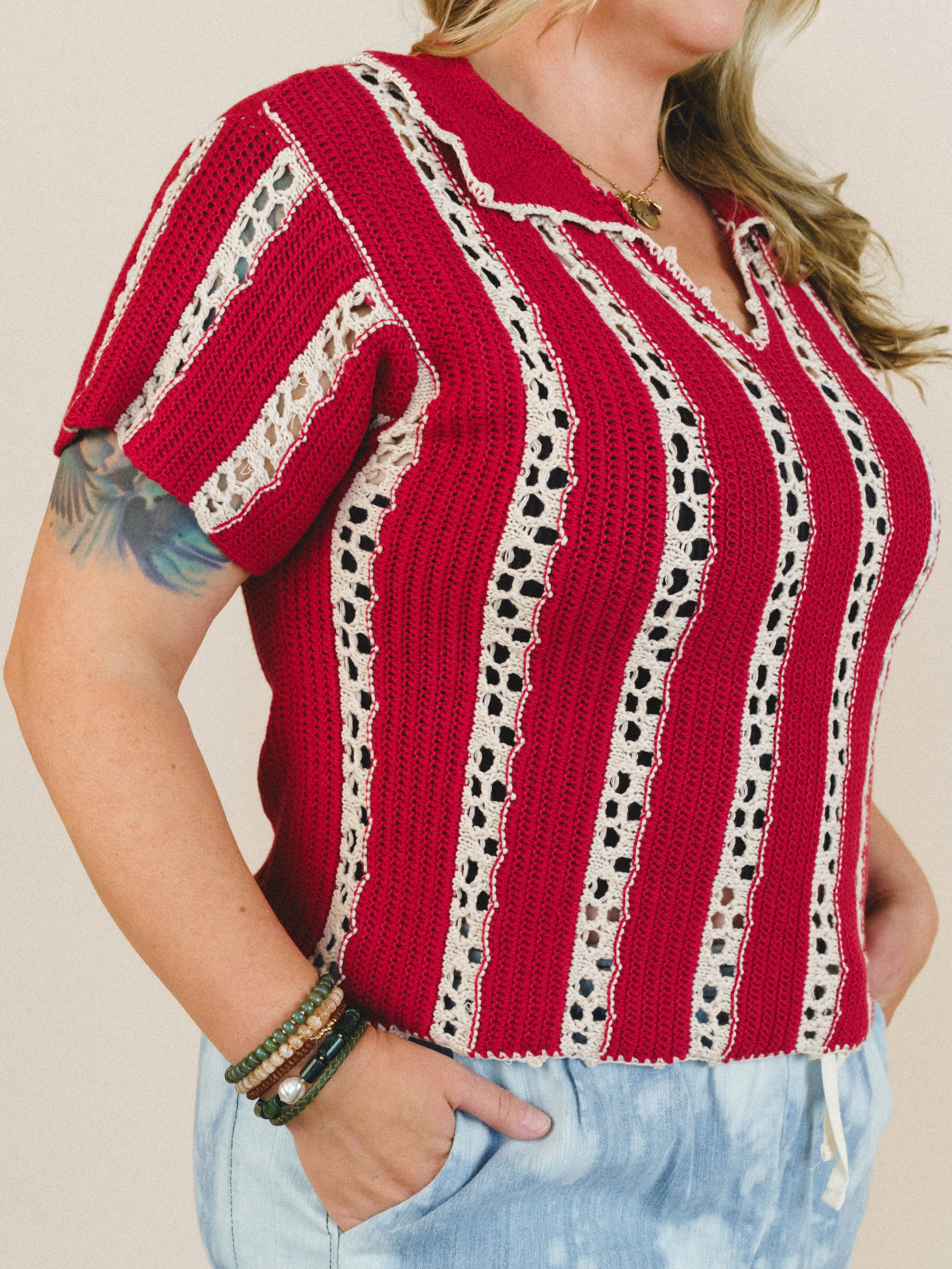 Spring Fling Top - Red - Image 4