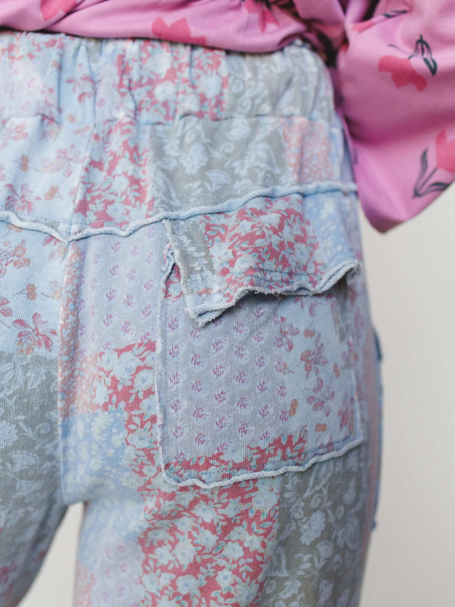 Spring Flower Pants - Peri Blue - Image 4