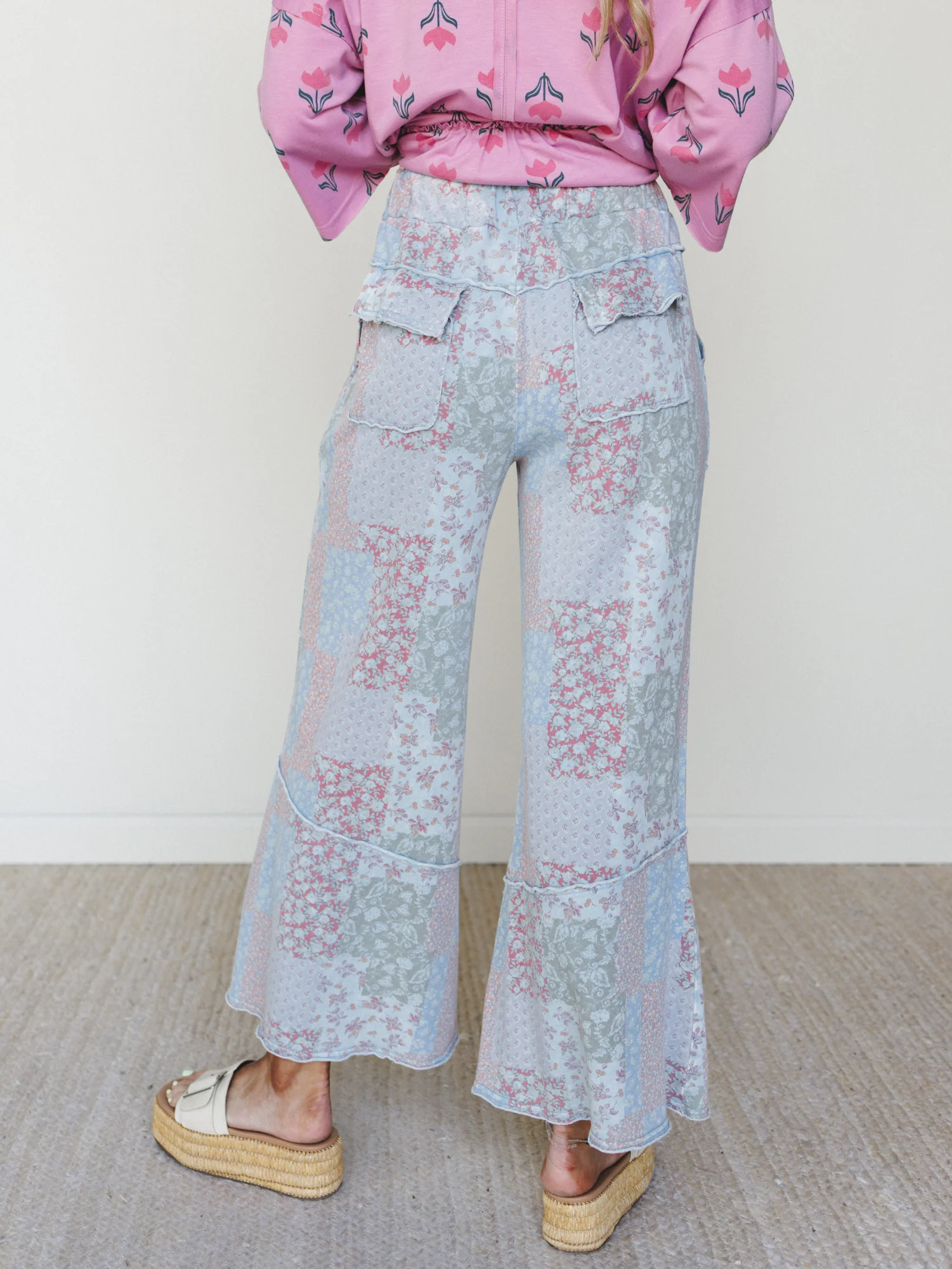 Spring Flower Pants - Peri Blue - Image 5