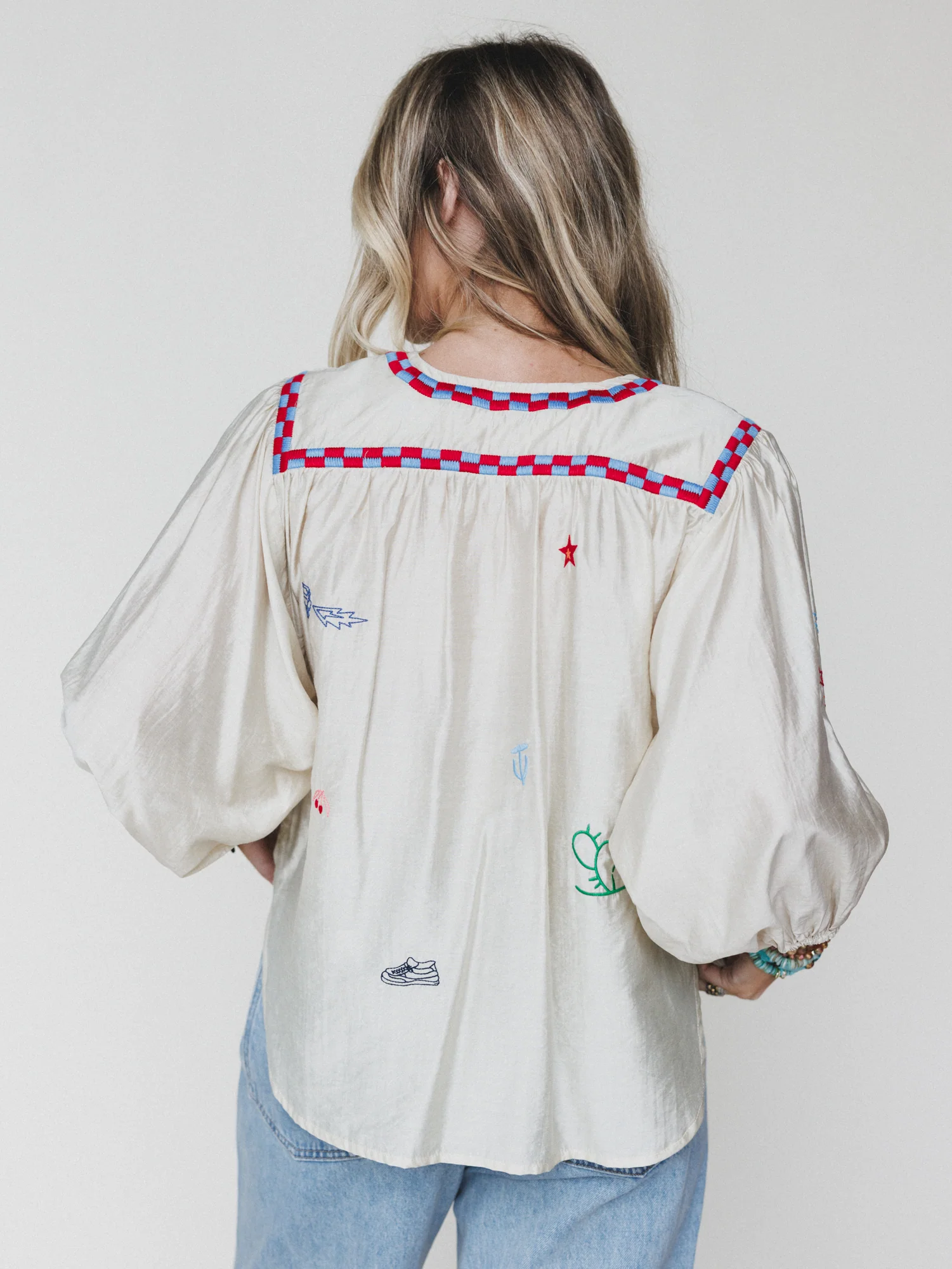 Spring is Here Blouse - Ivory - Image 2