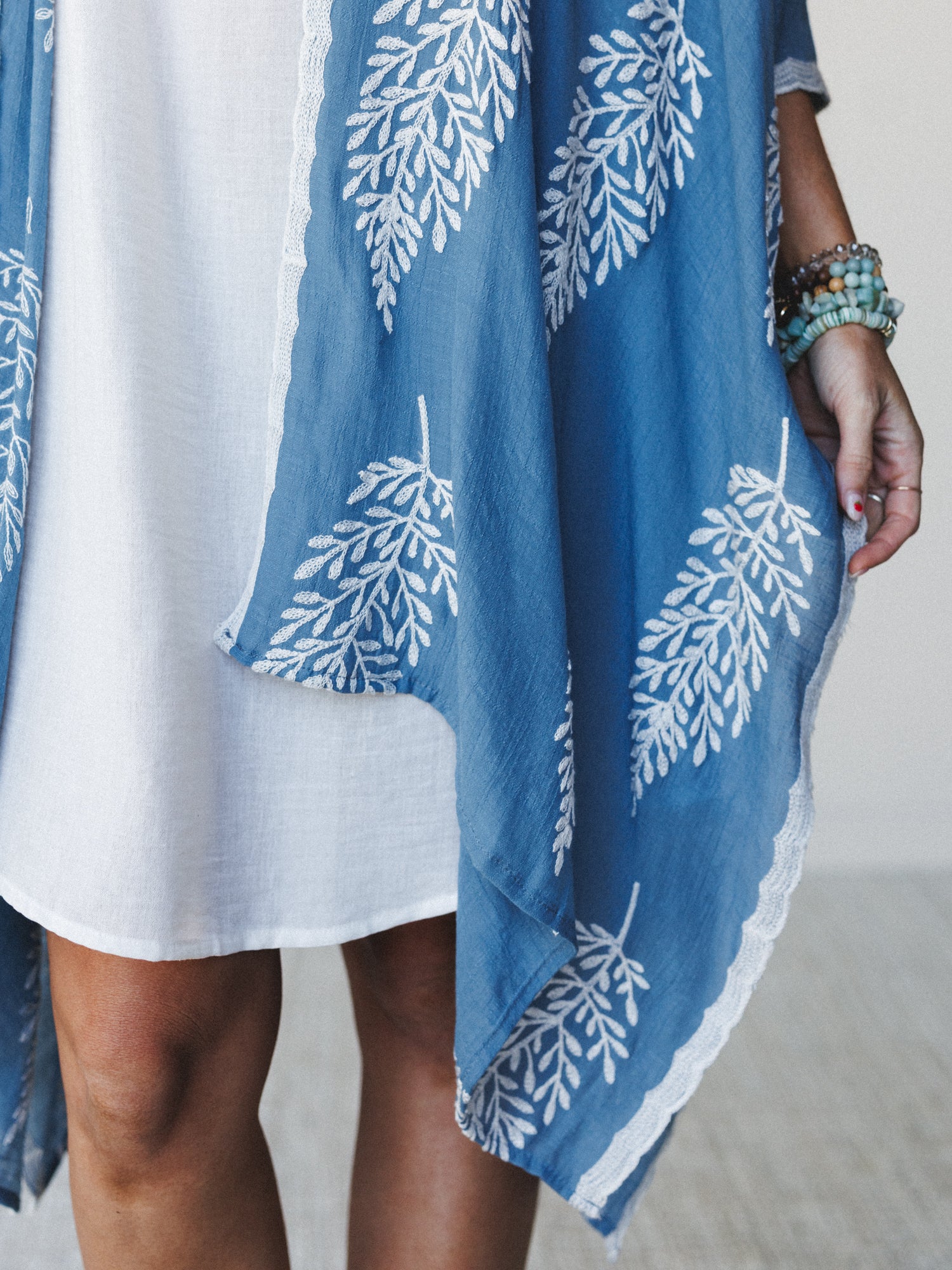 Spring Meadow Kimono - Blue - Image 4