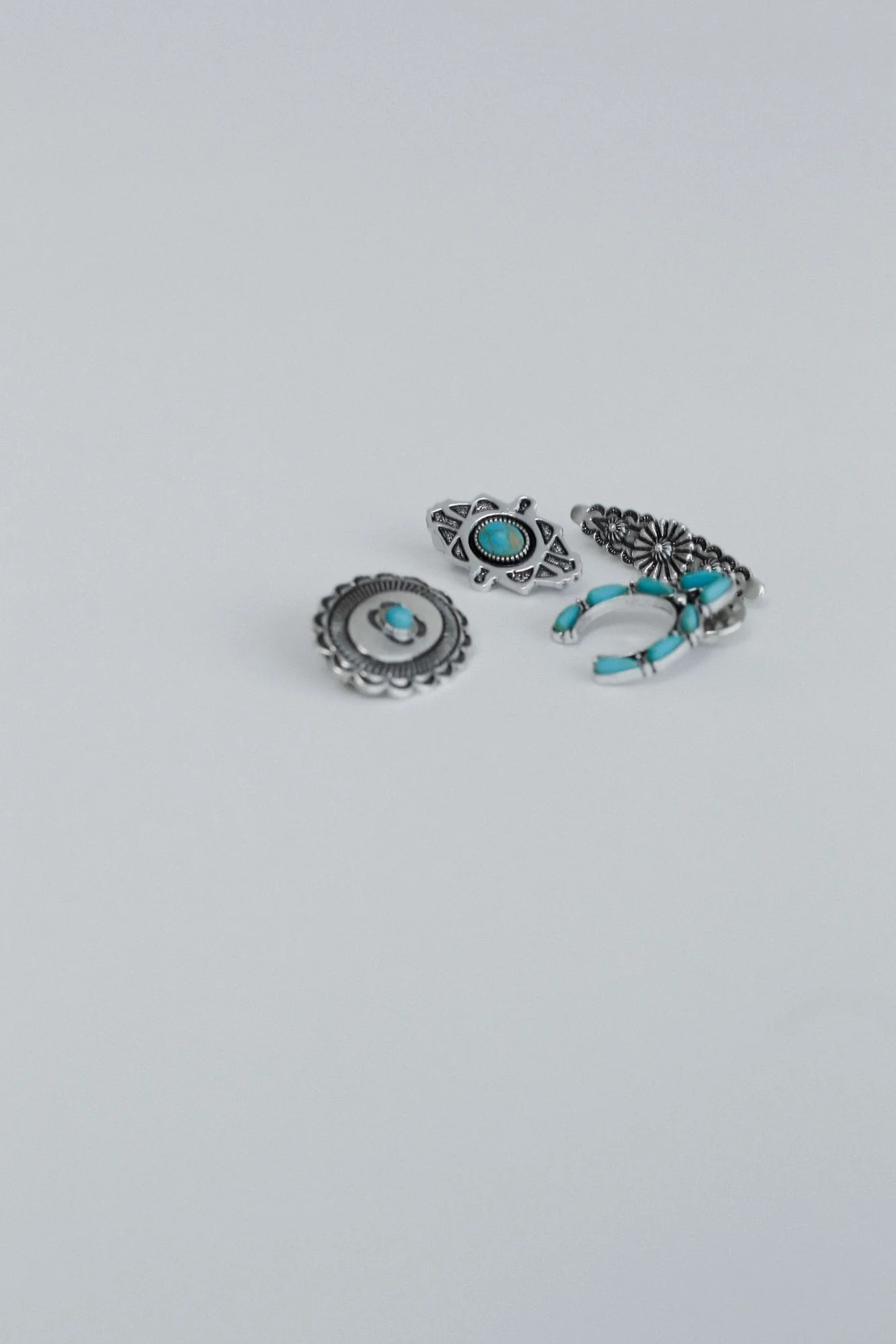 Squash Blossom Hat Pin Set - Turquoise - Image 6