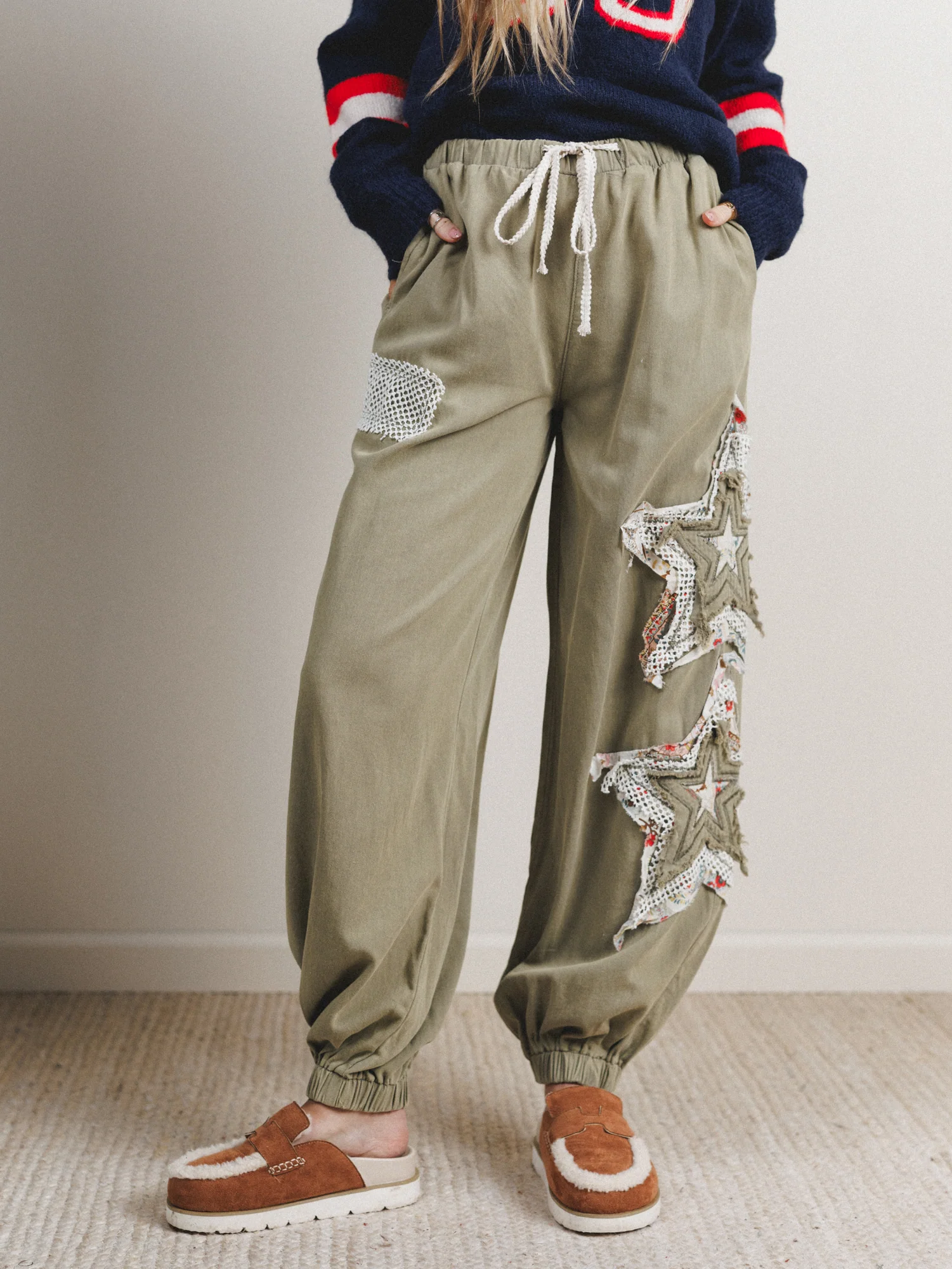 Star Cool Pants - Olive