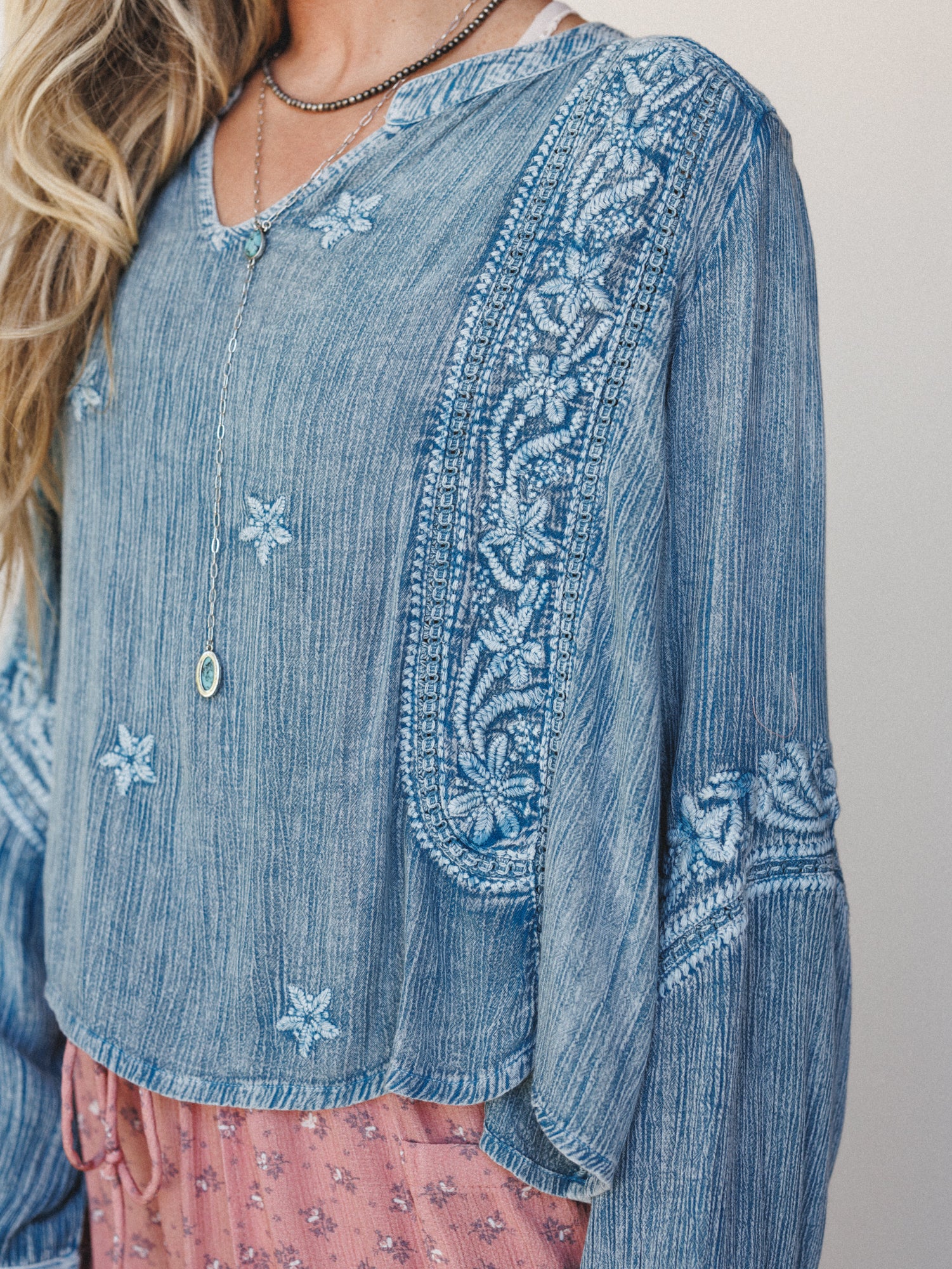 Star Flower Top - Blue - Image 3