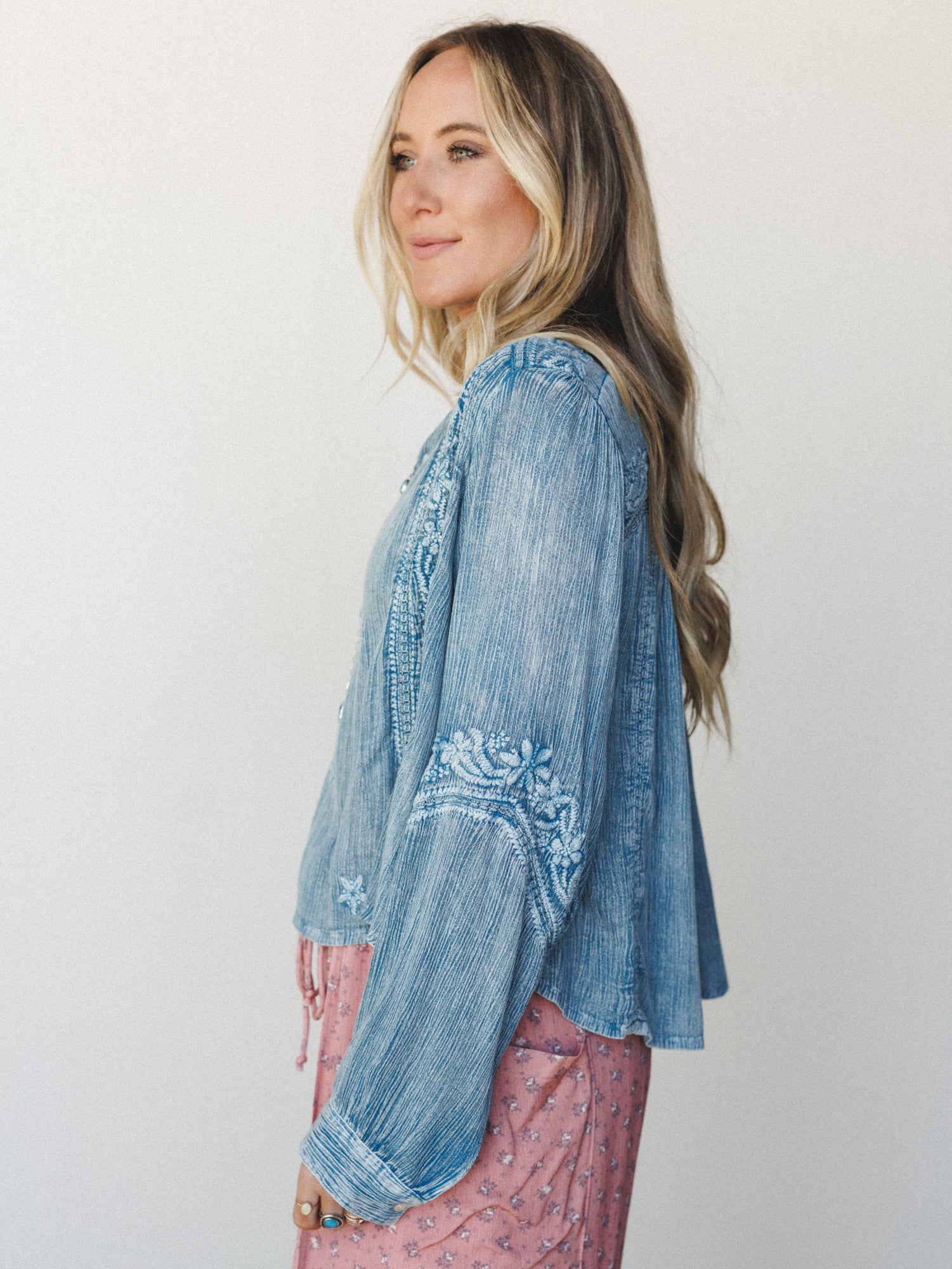 Star Flower Top - Blue - Image 4