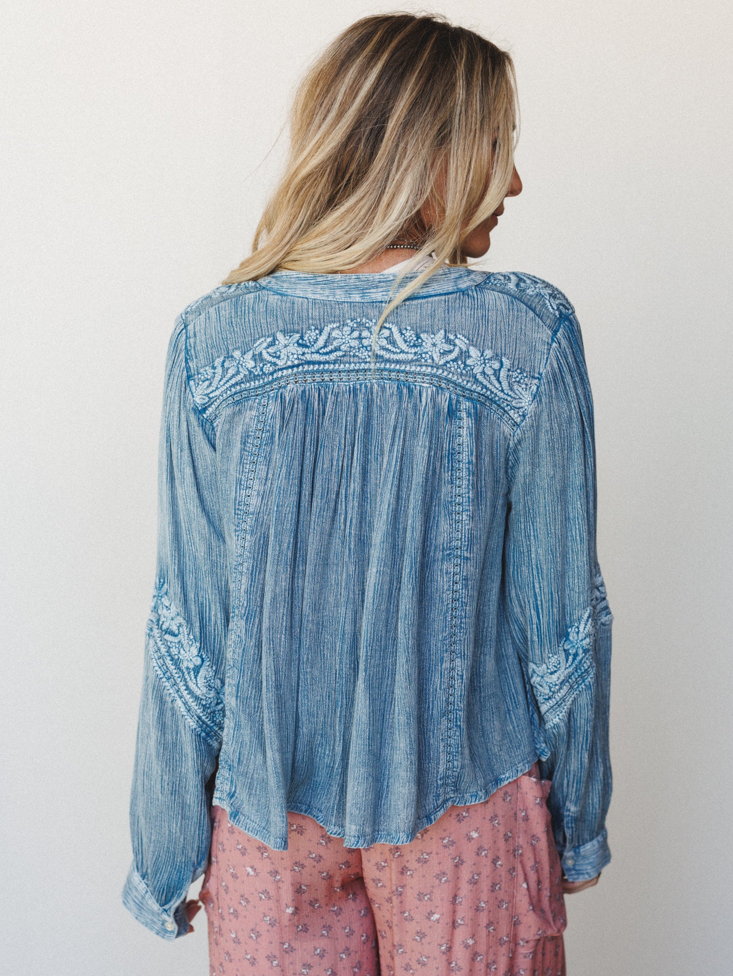 Star Flower Top - Blue - Image 6