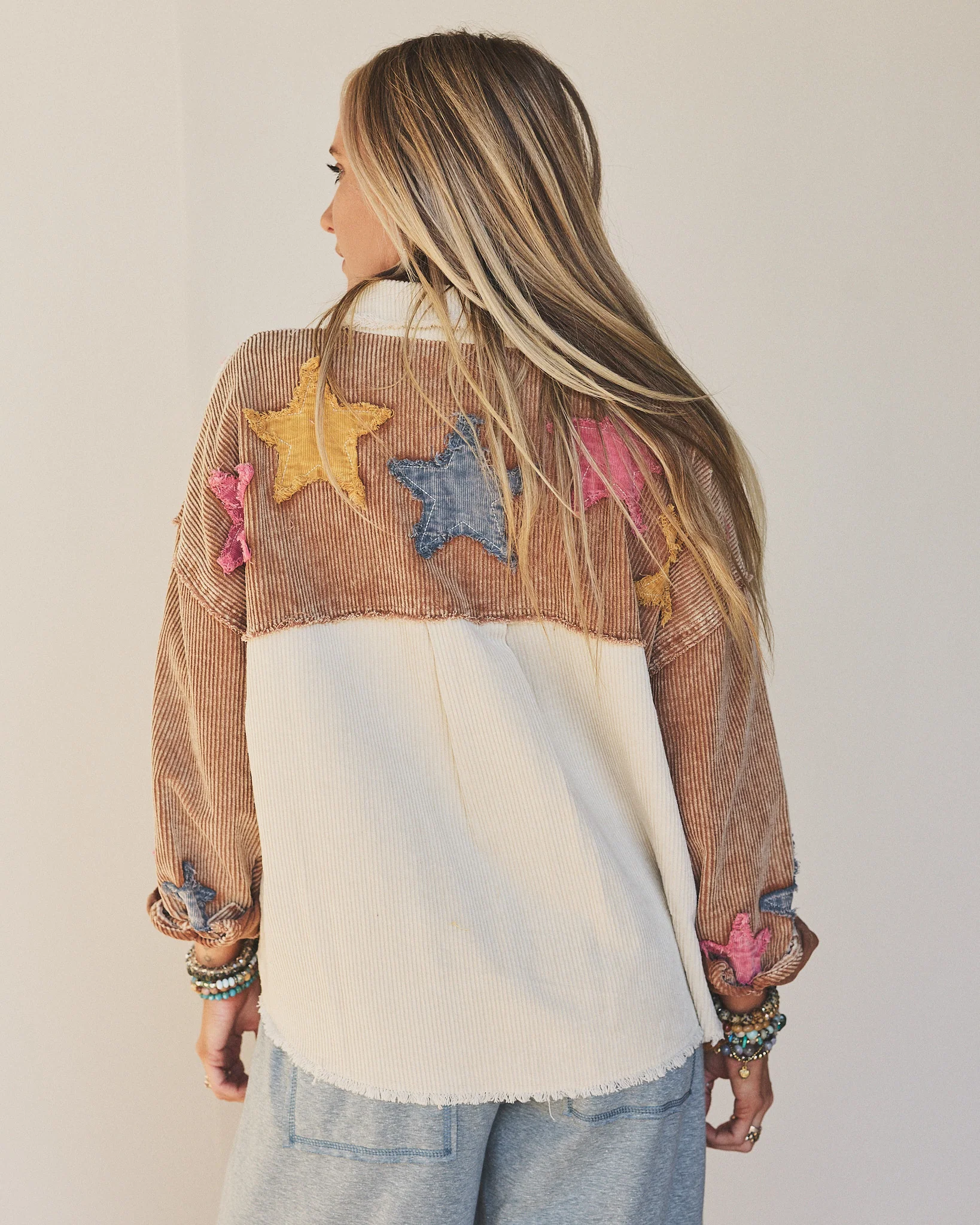 Star Glide Shacket - Cream - Image 2