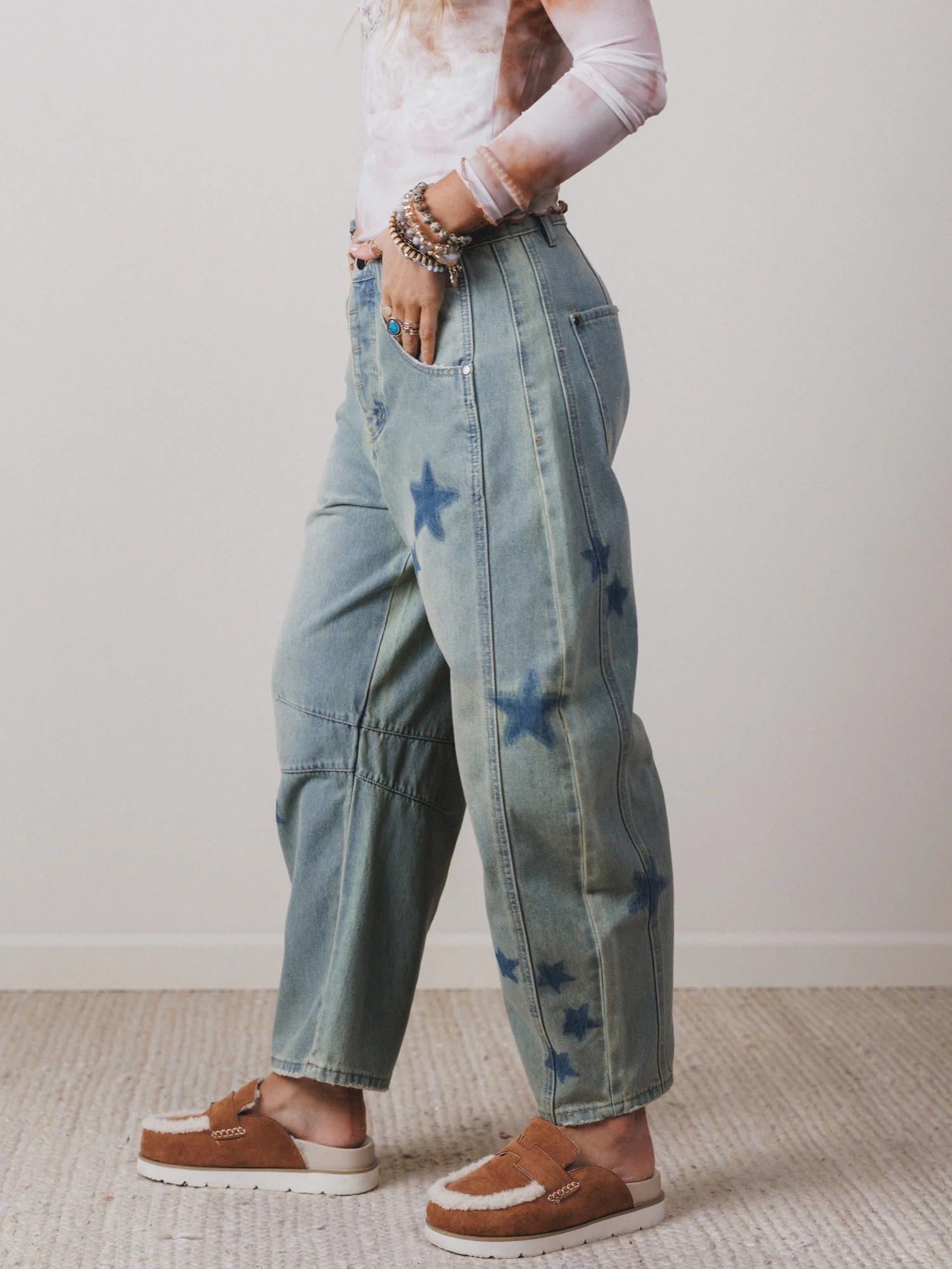 Star Walk Barrel Jeans - Denim - Image 2