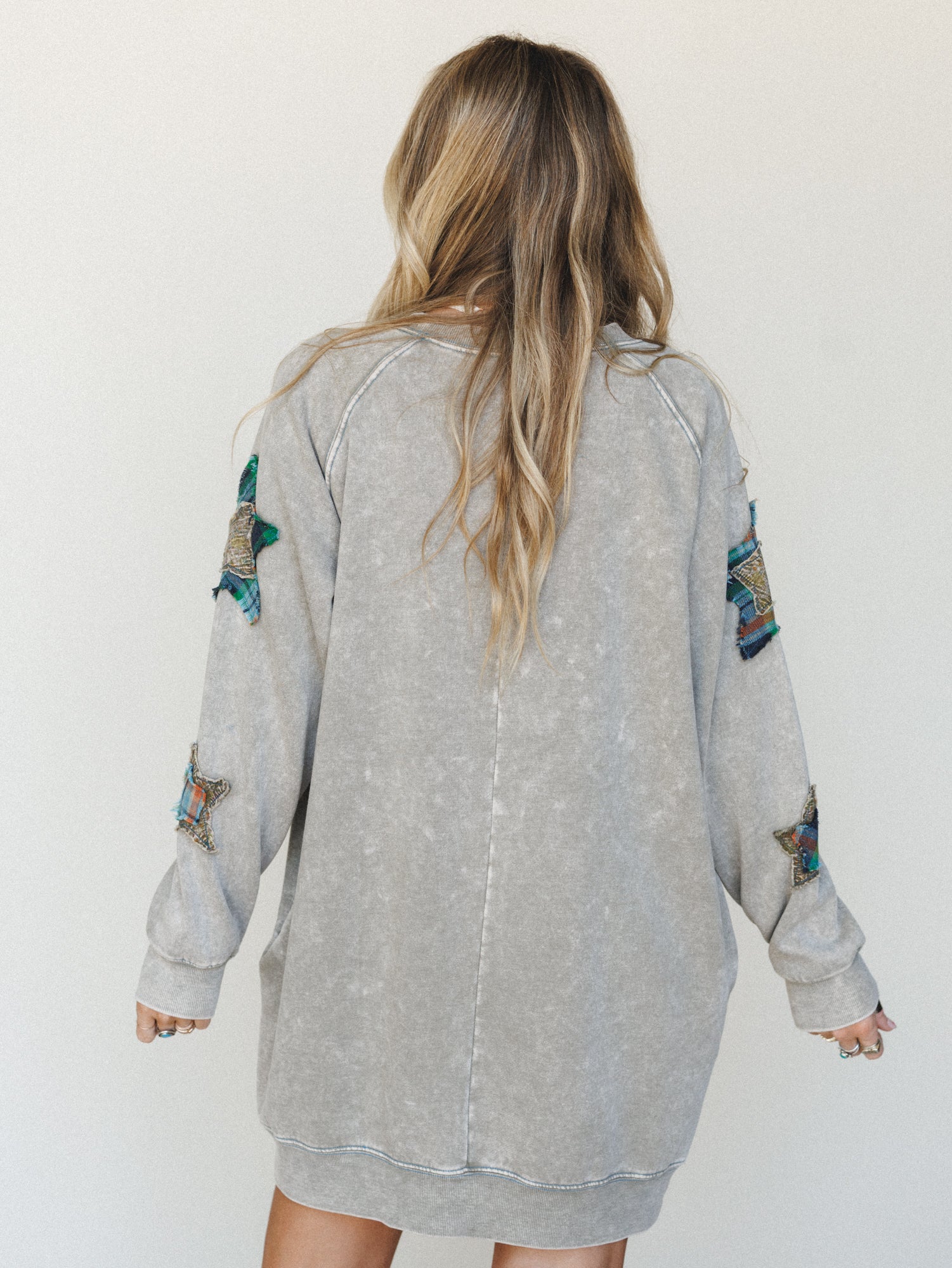 Starfall of Wonder Long Sleeve Dress
- Ash - Image 5