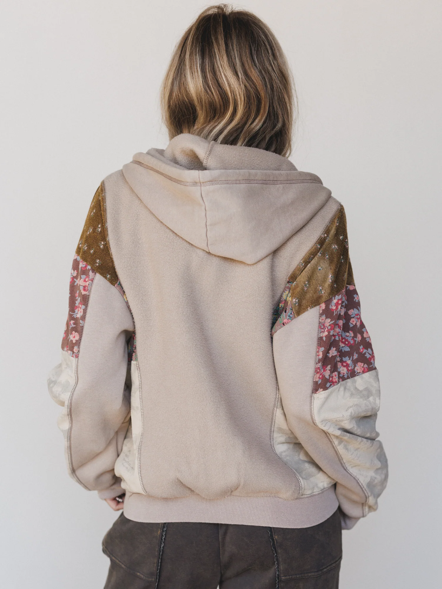 Stars on the Double Zip Up Hoodie - Mushroom - Image 4